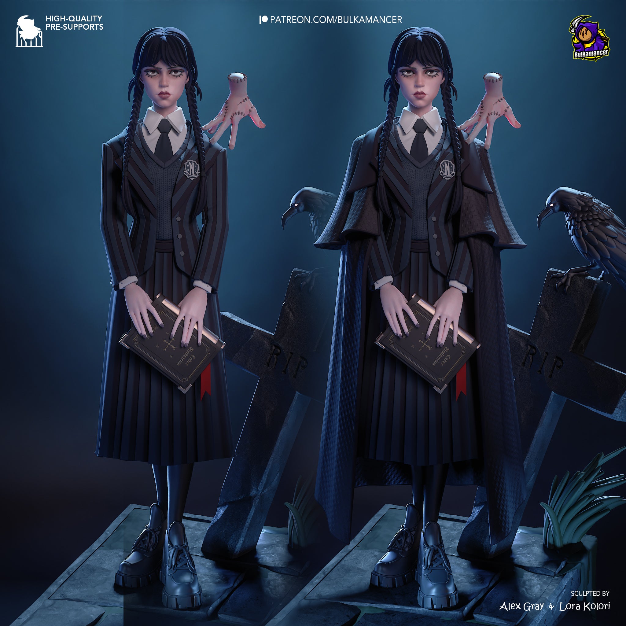 The Gothic Duo | Maximum Detailed 12K 3D printed figure