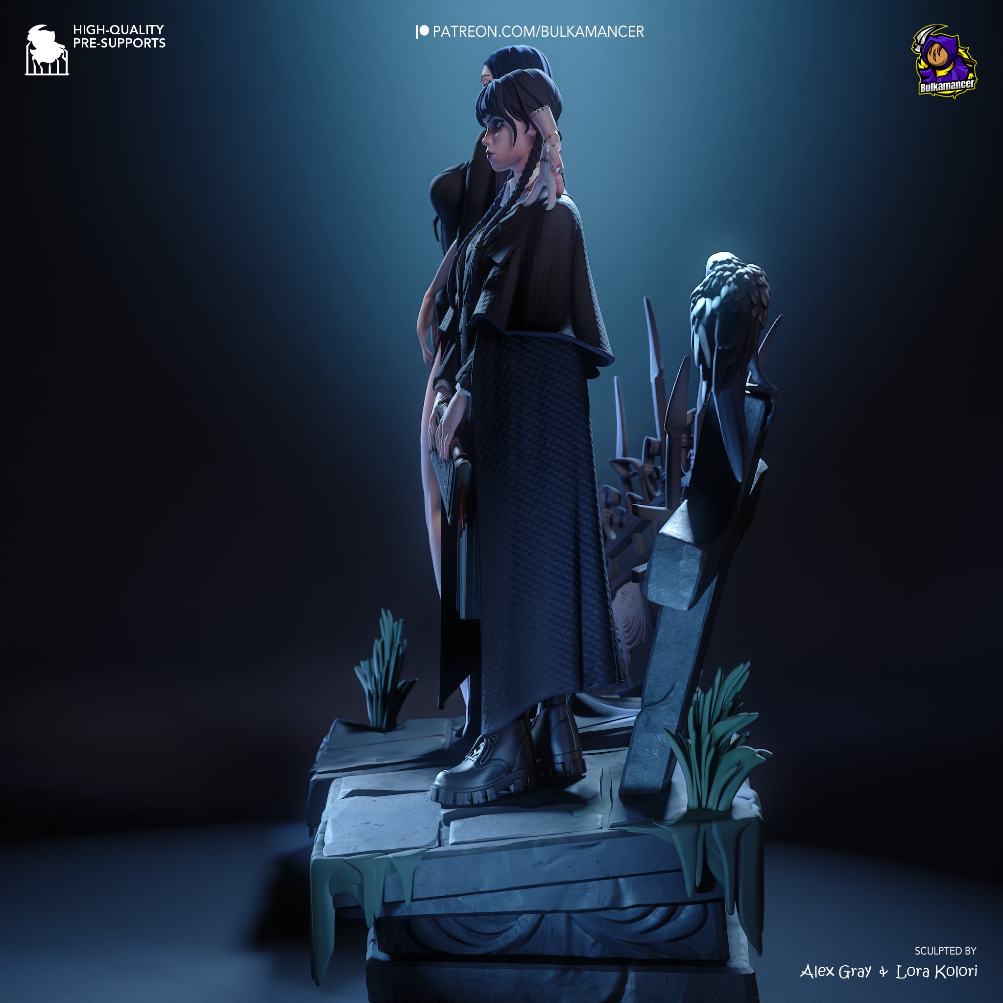 The Gothic Duo | Maximum Detailed 12K 3D printed figure