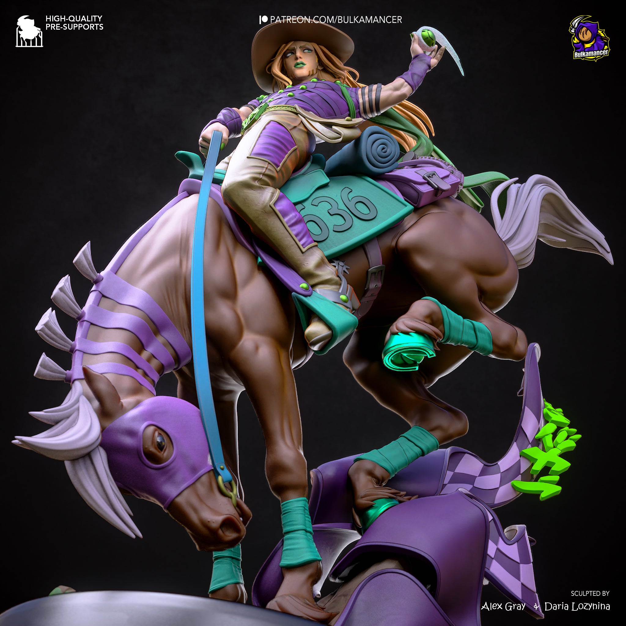 Steel Ball Master Statue