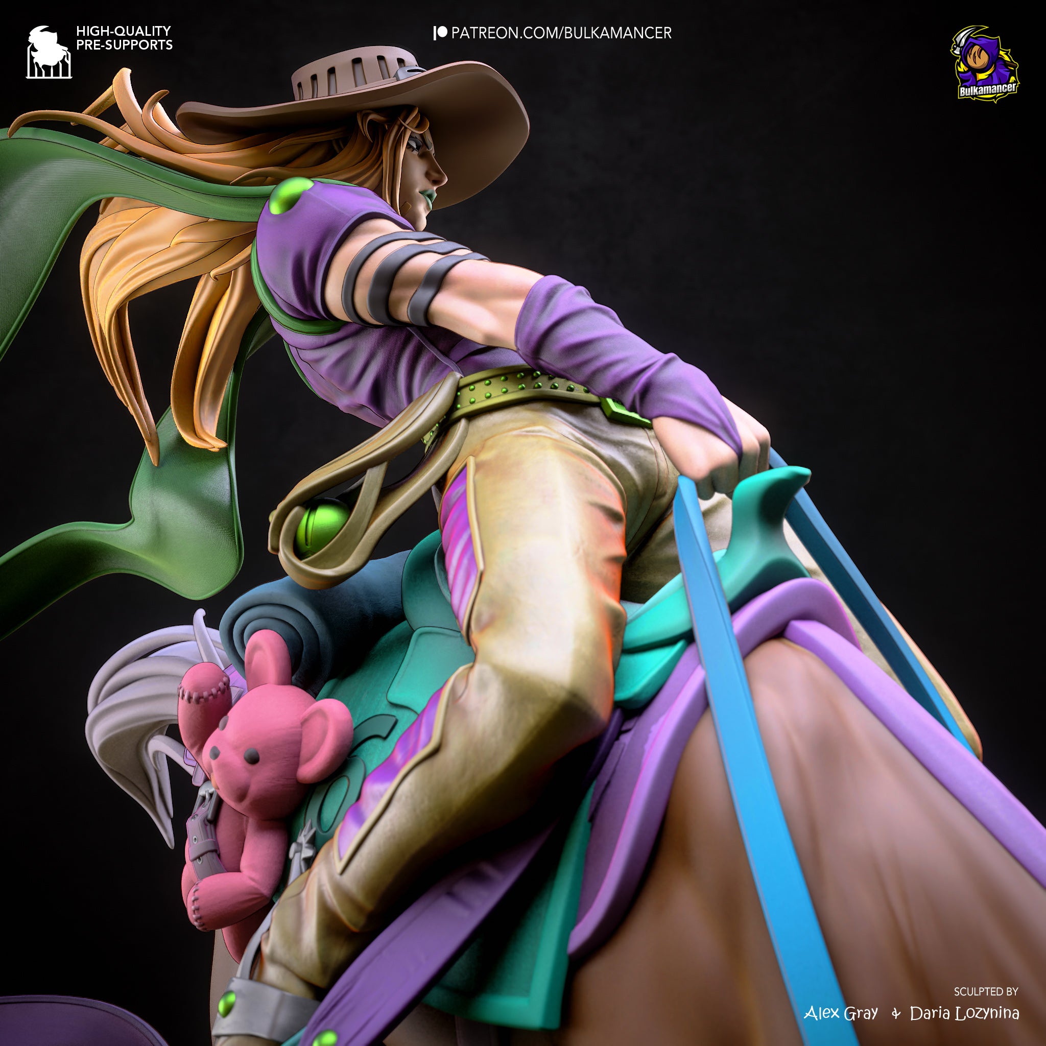 Steel Ball Master Statue
