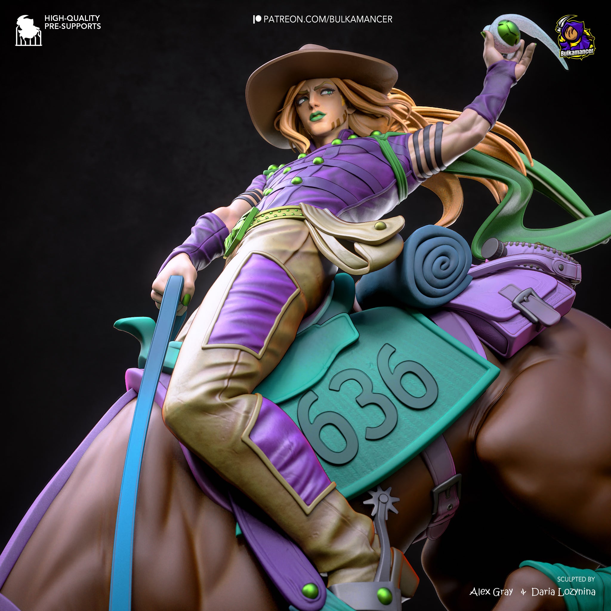 Steel Ball Master Statue