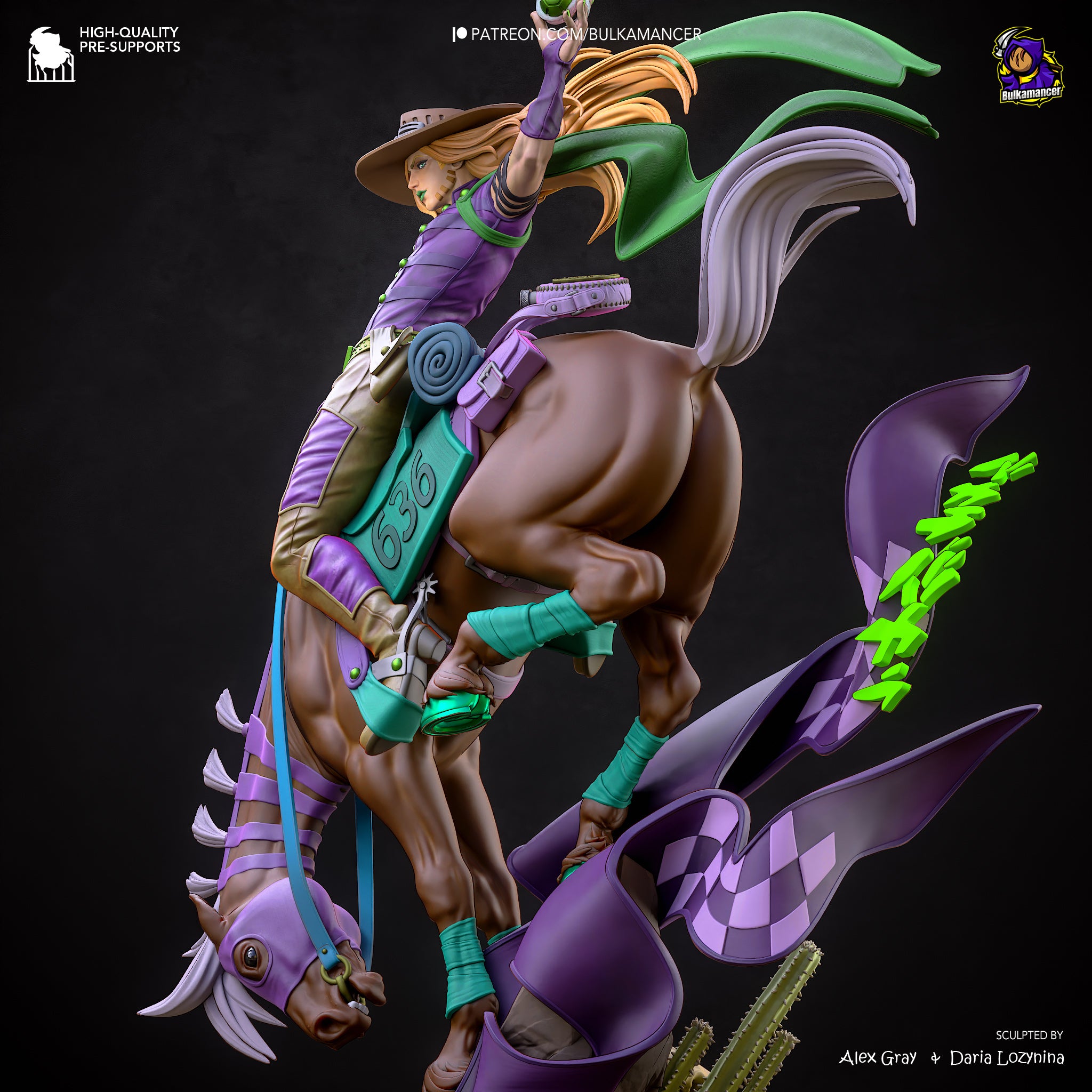 Steel Ball Master Statue