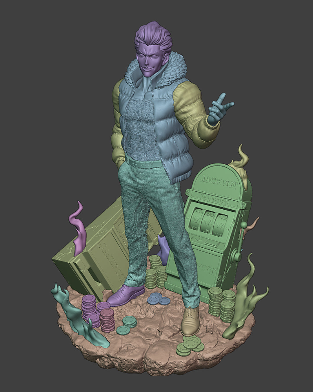 The Gambler Statue