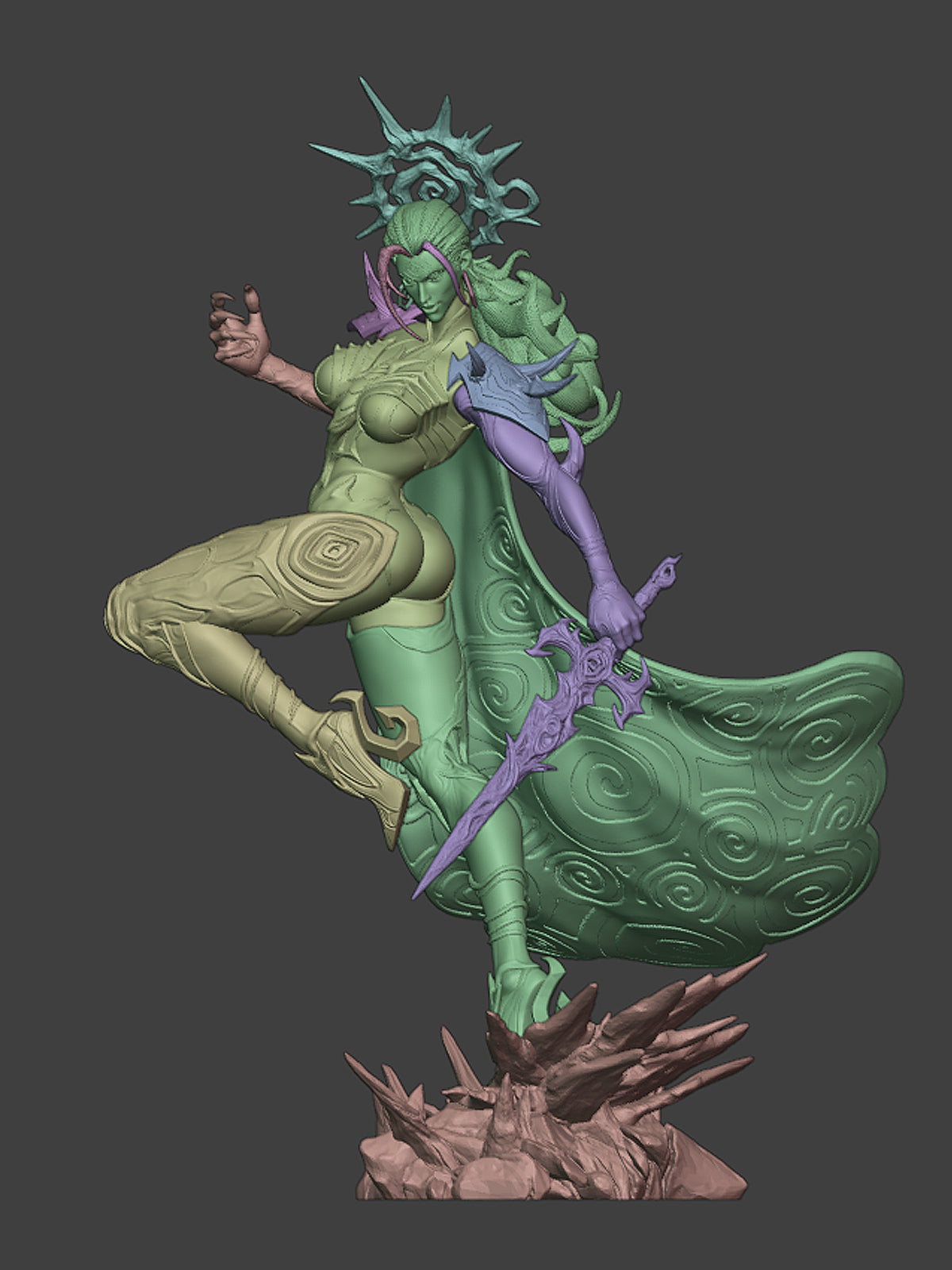 The Black Queen Statue