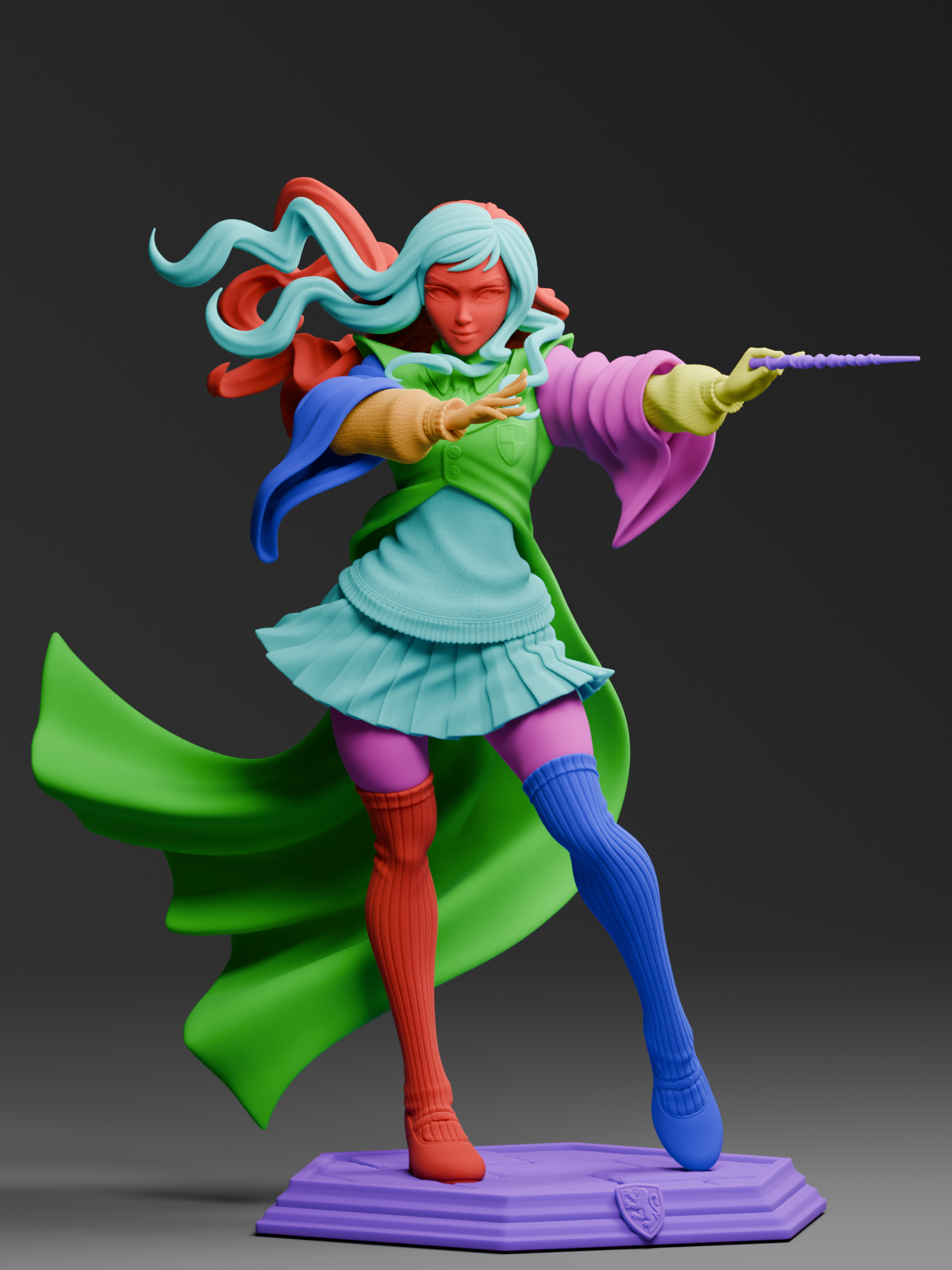 The Brightest Witch | Maximum Detailed 12K 3D printed figure