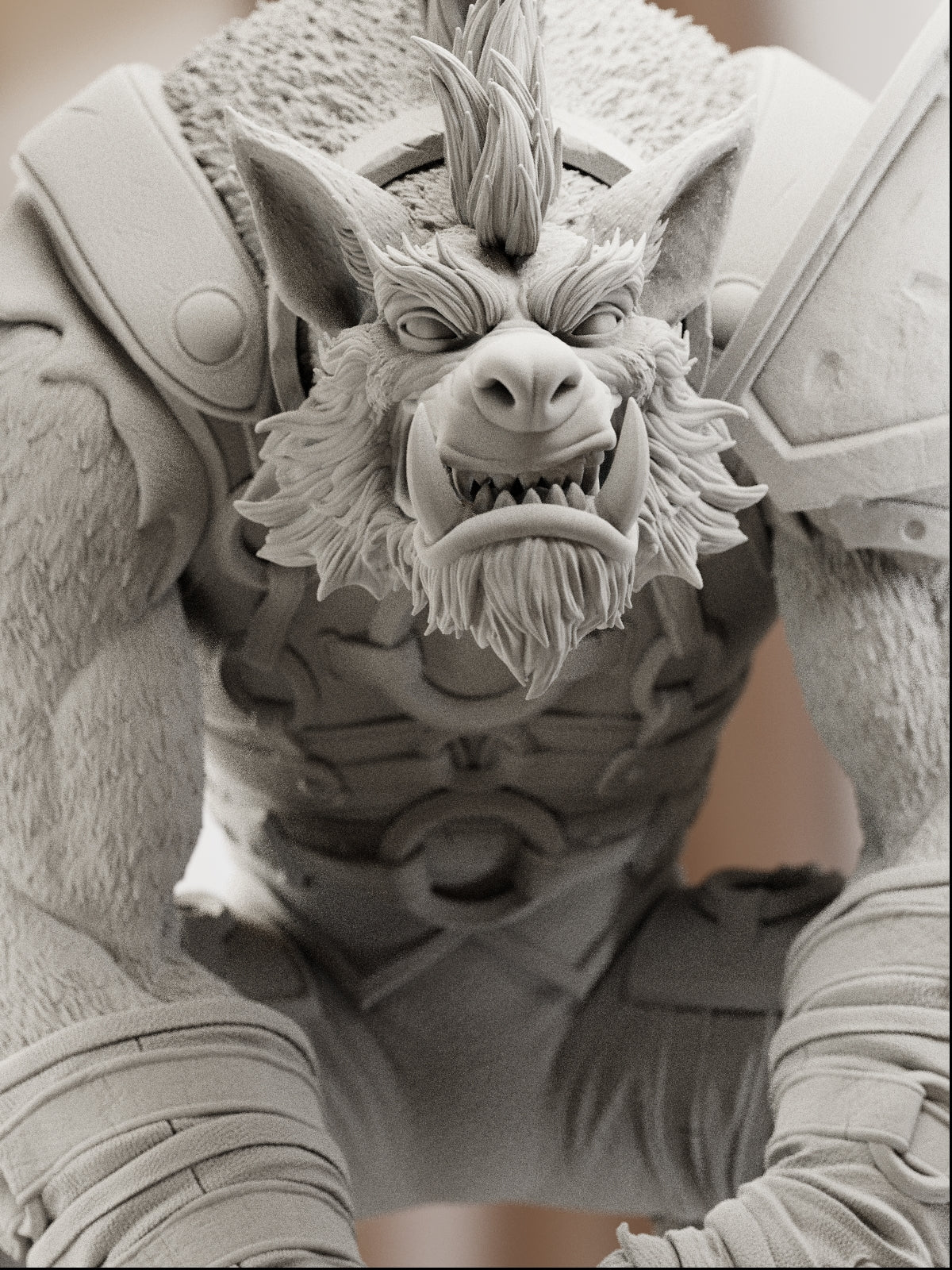 The Gnoll King | Maximum Detailed 12K 3D printed figure