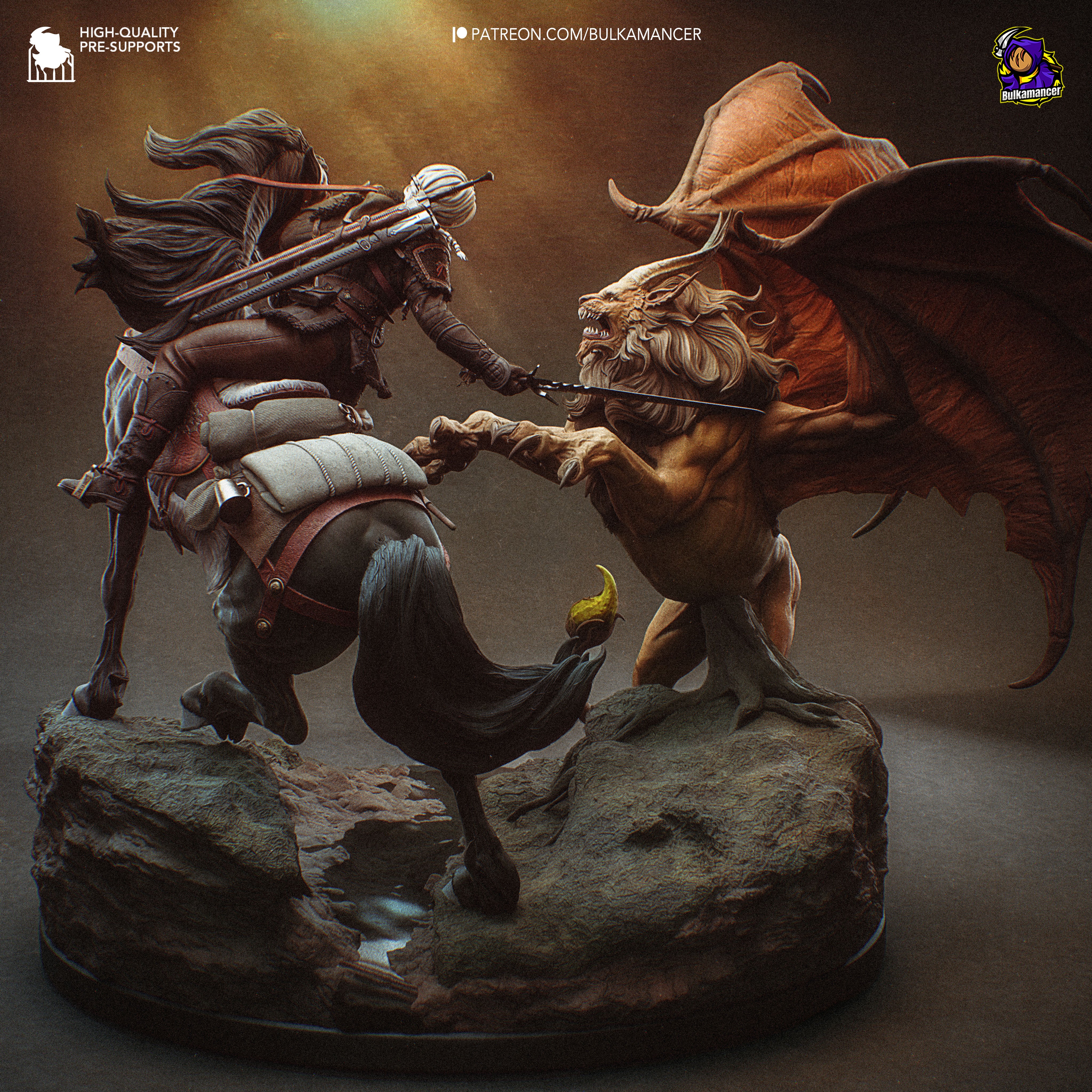Hunt in the Wild Statue