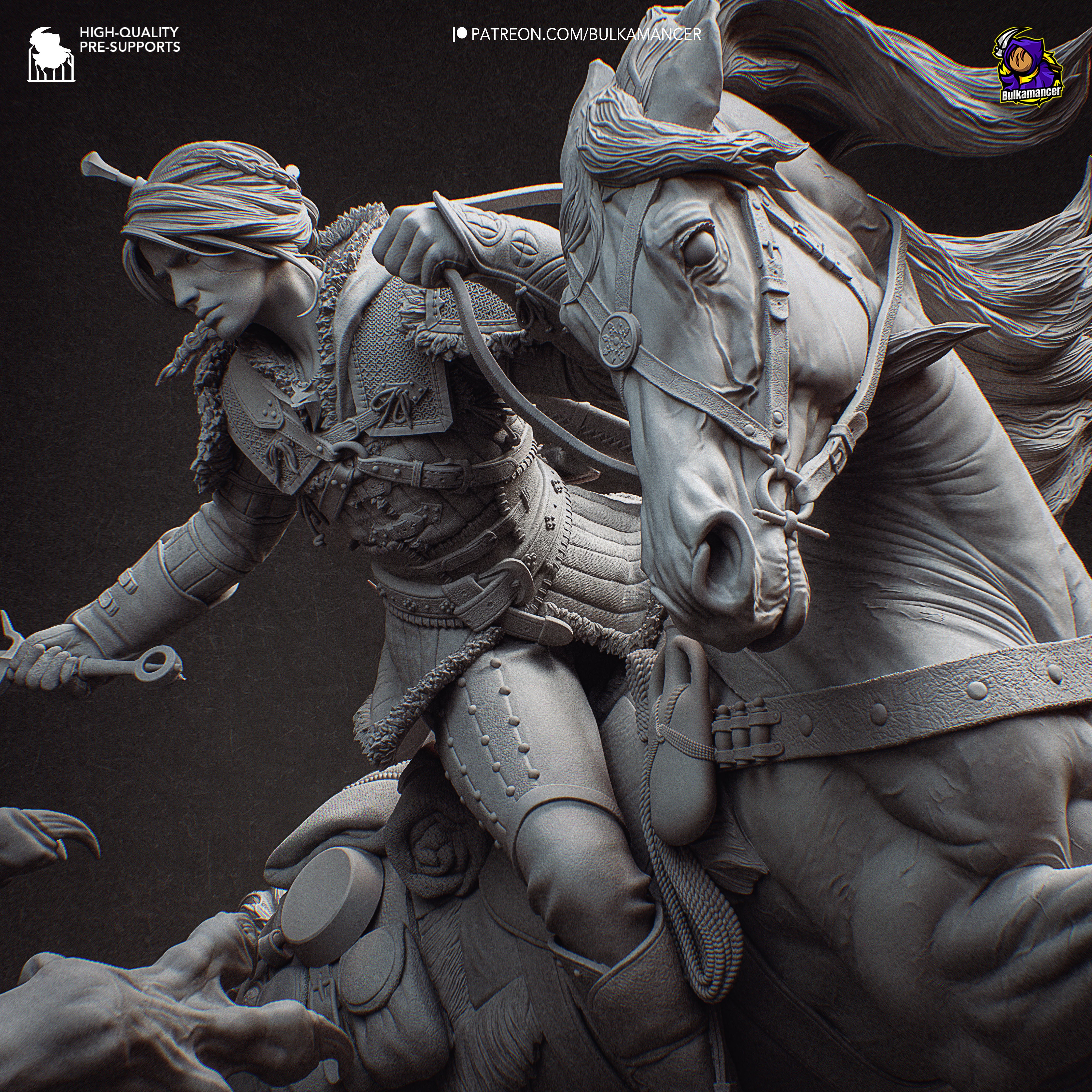 Hunt in the Wild Statue
