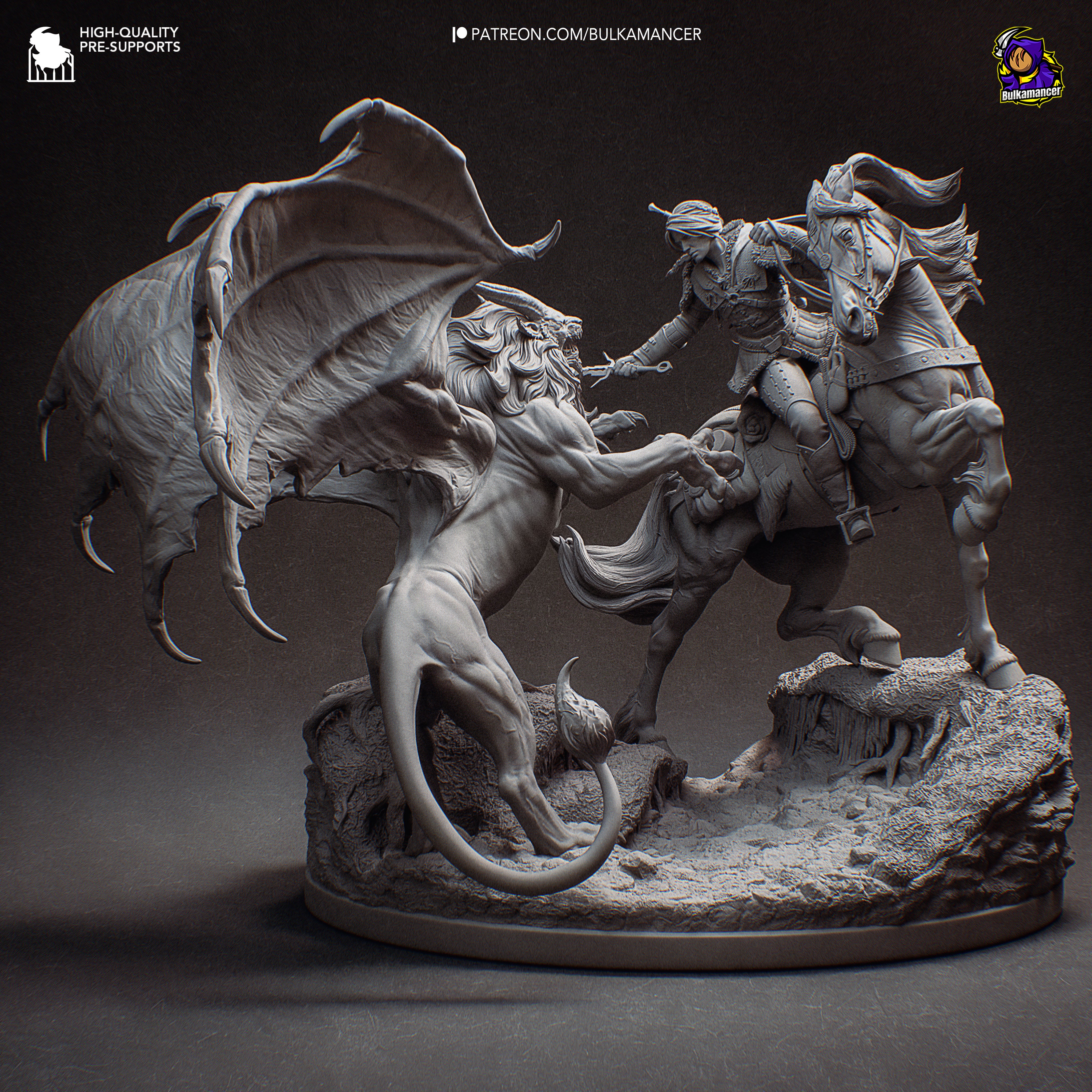 Hunt in the Wild Statue