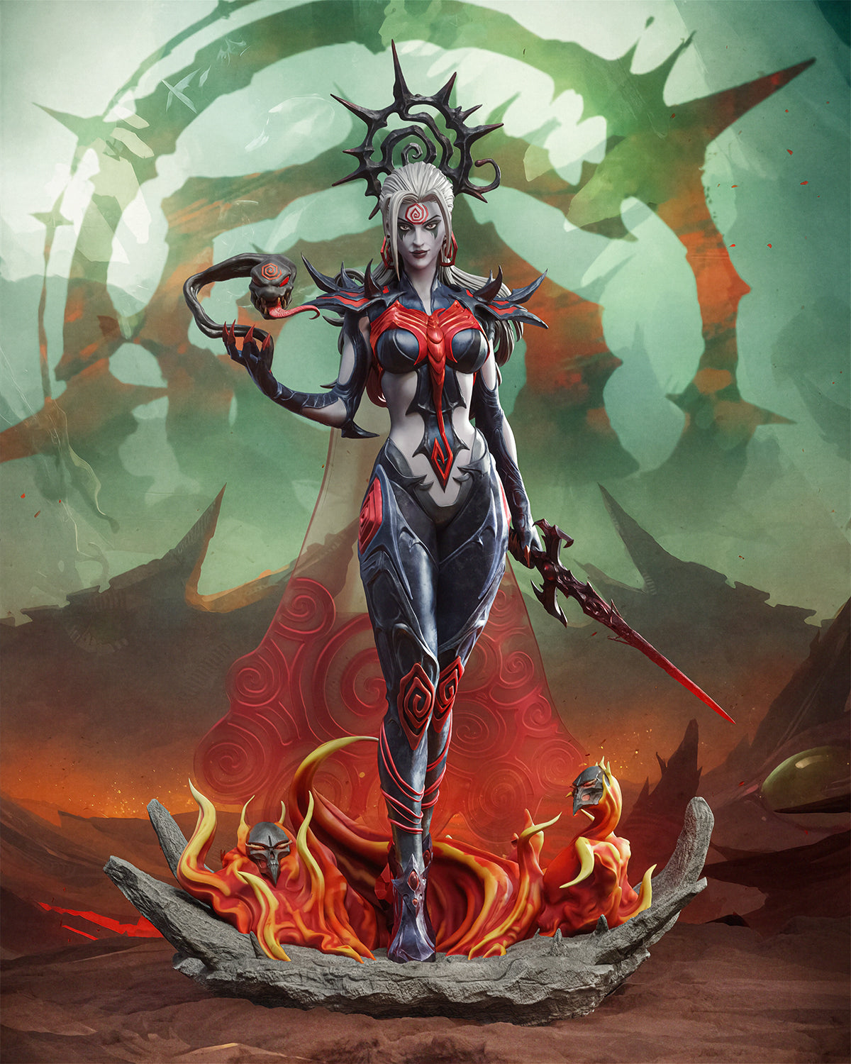 Empress of Death Statue