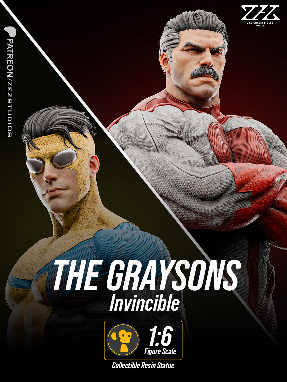 Father and Son | Maximum Detailed 12K 3D printed figure