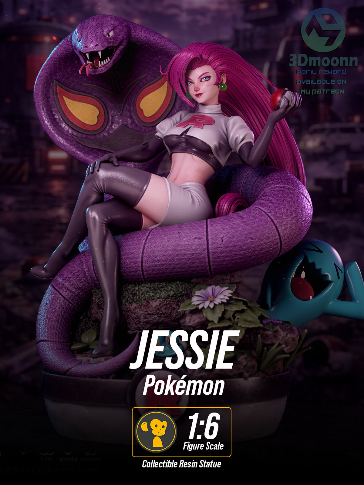 The Rocket Diva | Maximum Detailed 12K 3D printed figure