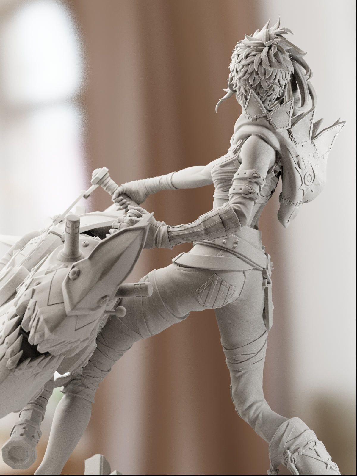 The Chaotic Gunner | Maximum Detailed 12K 3D printed figure