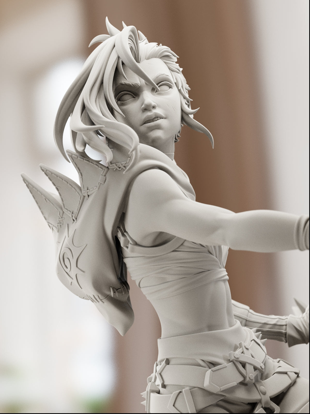 The Chaotic Gunner | Maximum Detailed 12K 3D printed figure