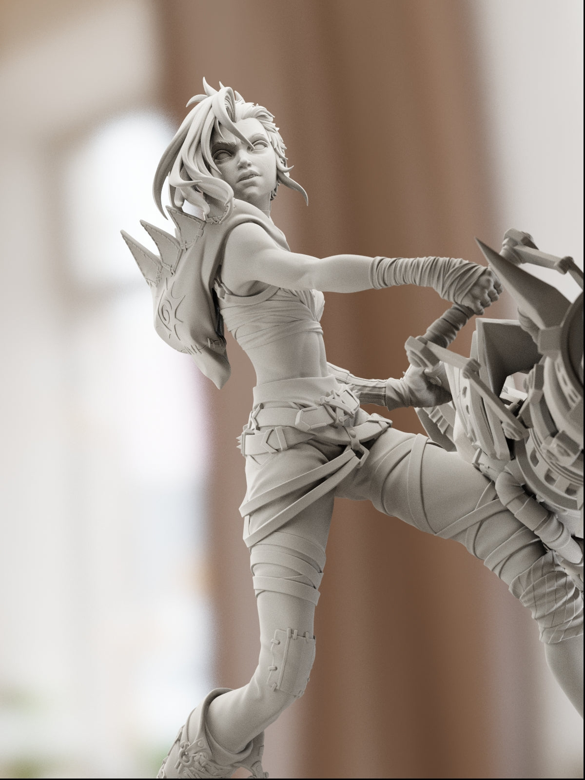 The Chaotic Gunner | Maximum Detailed 12K 3D printed figure