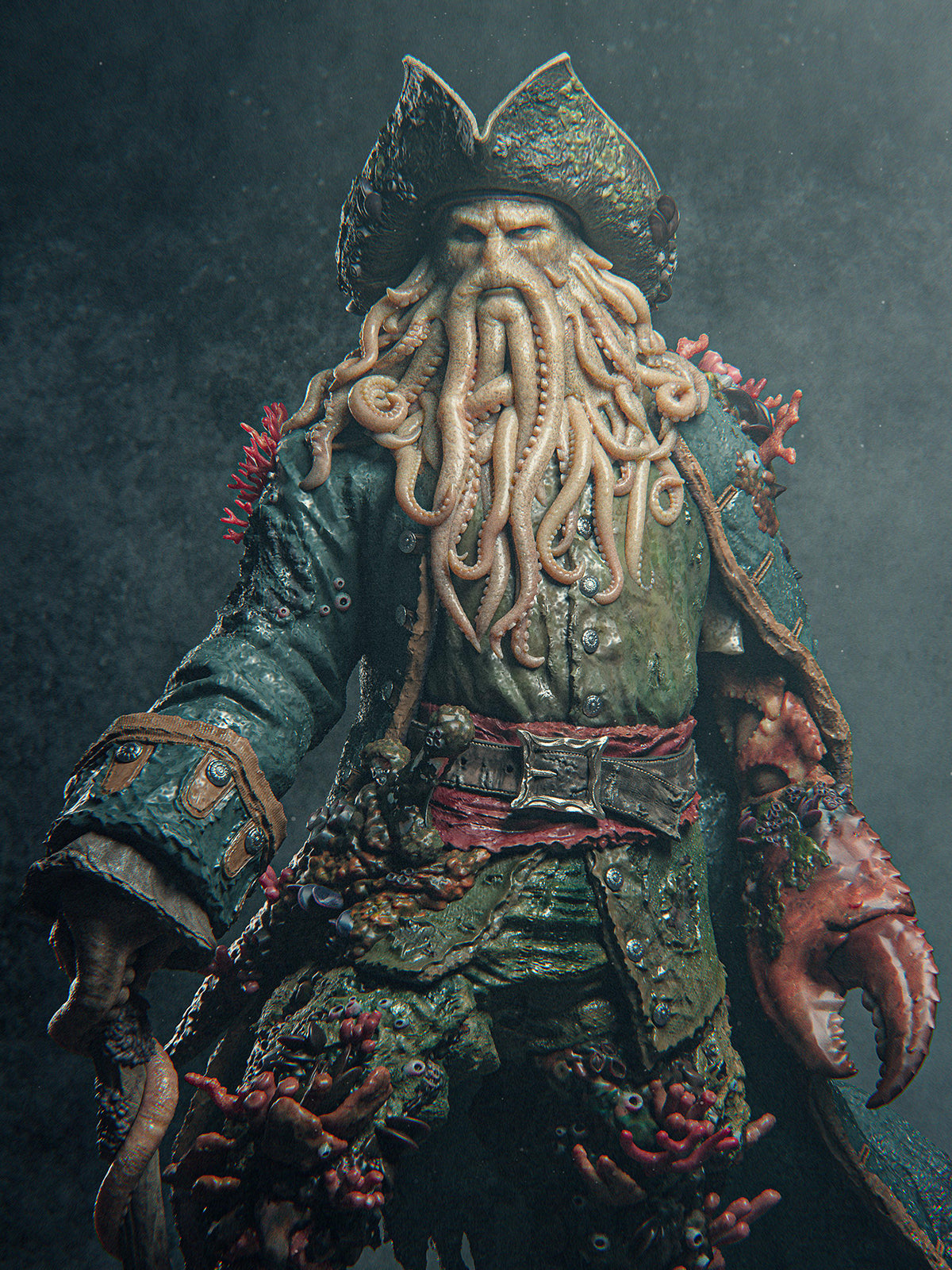 The Cursed Captain | Maximum Detailed 12K 3D printed figure