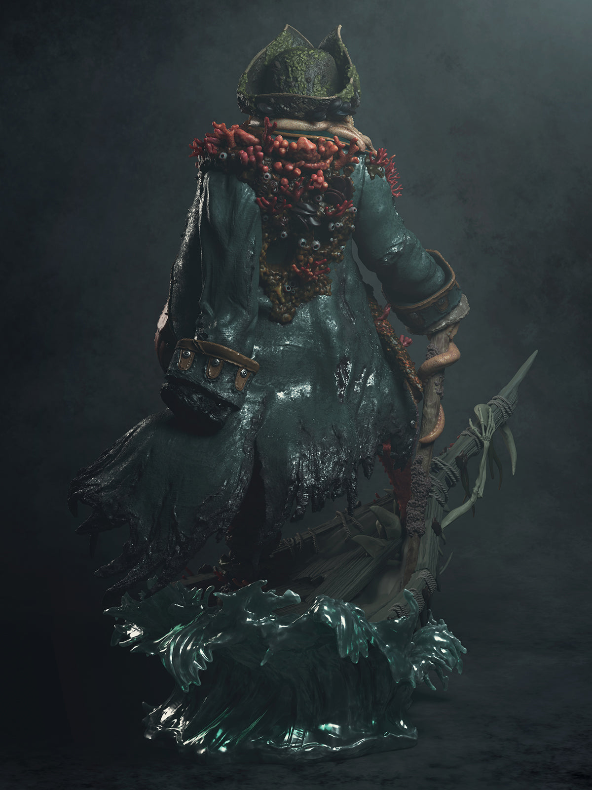 The Cursed Captain | Maximum Detailed 12K 3D printed figure
