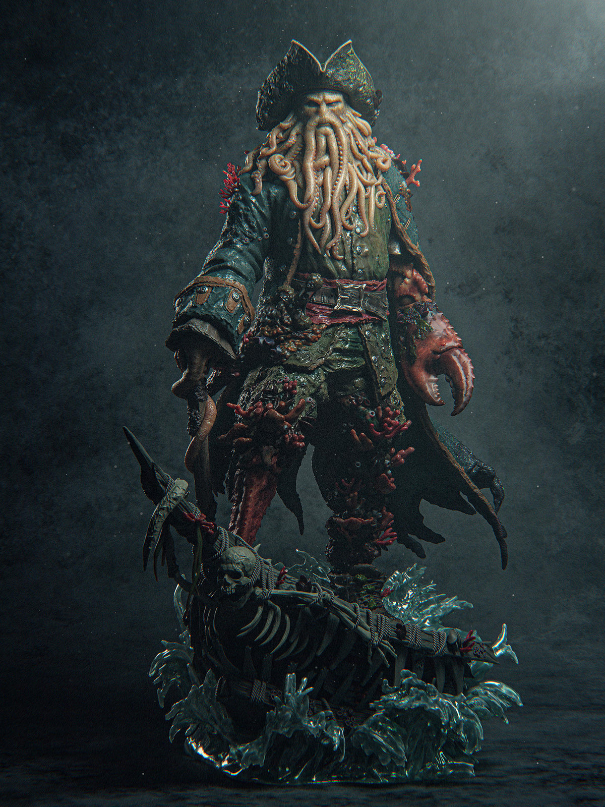 The Cursed Captain | Maximum Detailed 12K 3D printed figure