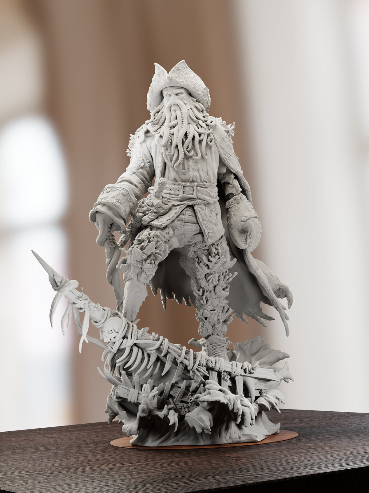 The Cursed Captain | Maximum Detailed 12K 3D printed figure
