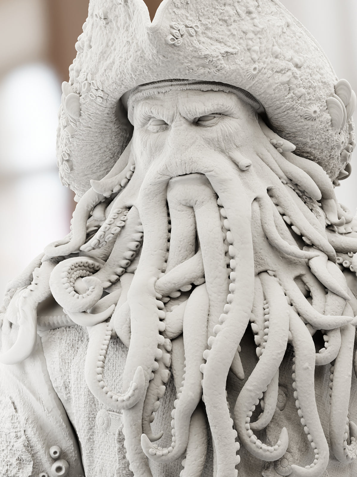 The Cursed Captain | Maximum Detailed 12K 3D printed figure