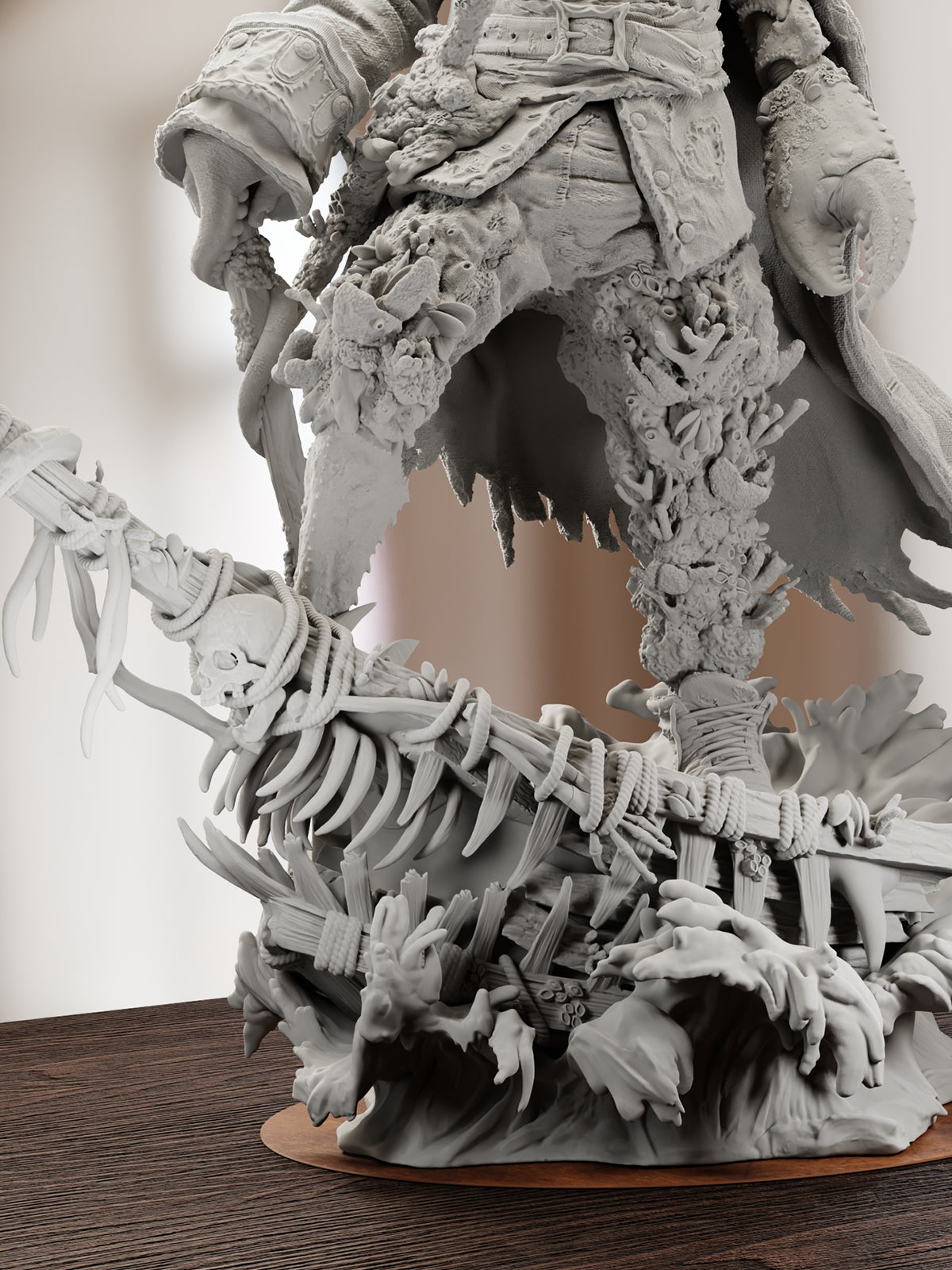The Cursed Captain | Maximum Detailed 12K 3D printed figure