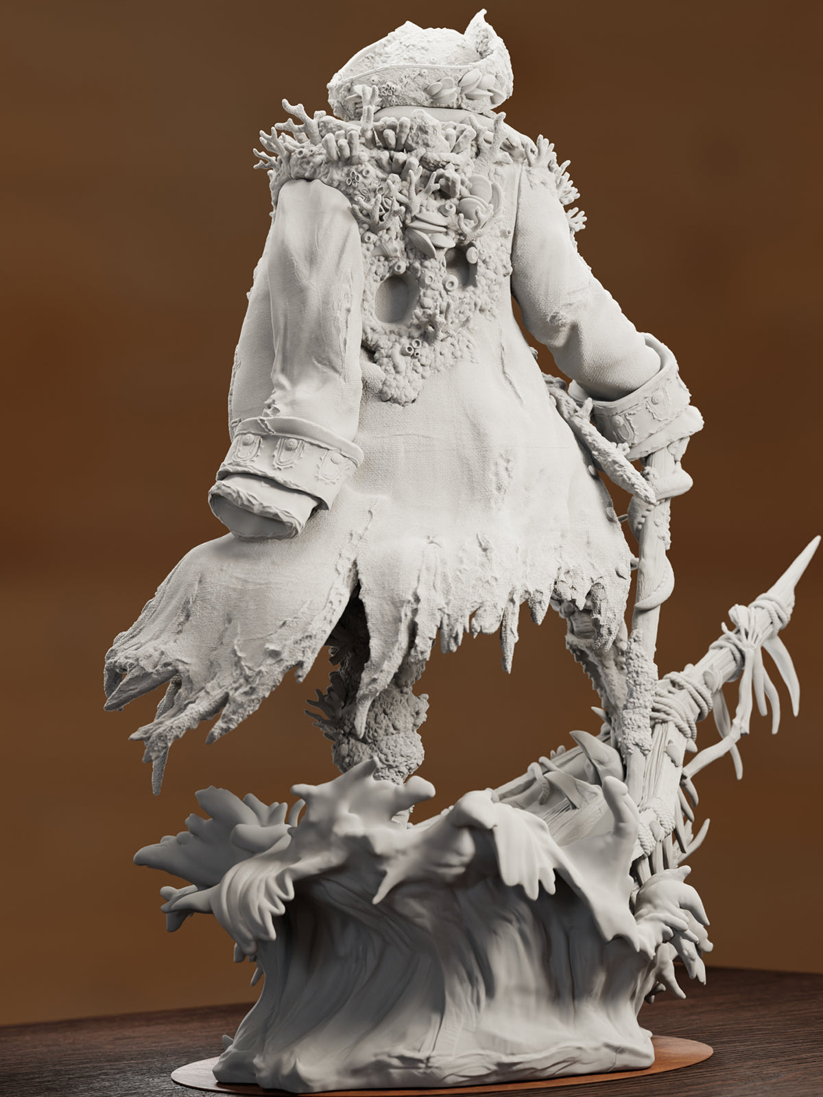 The Cursed Captain | Maximum Detailed 12K 3D printed figure