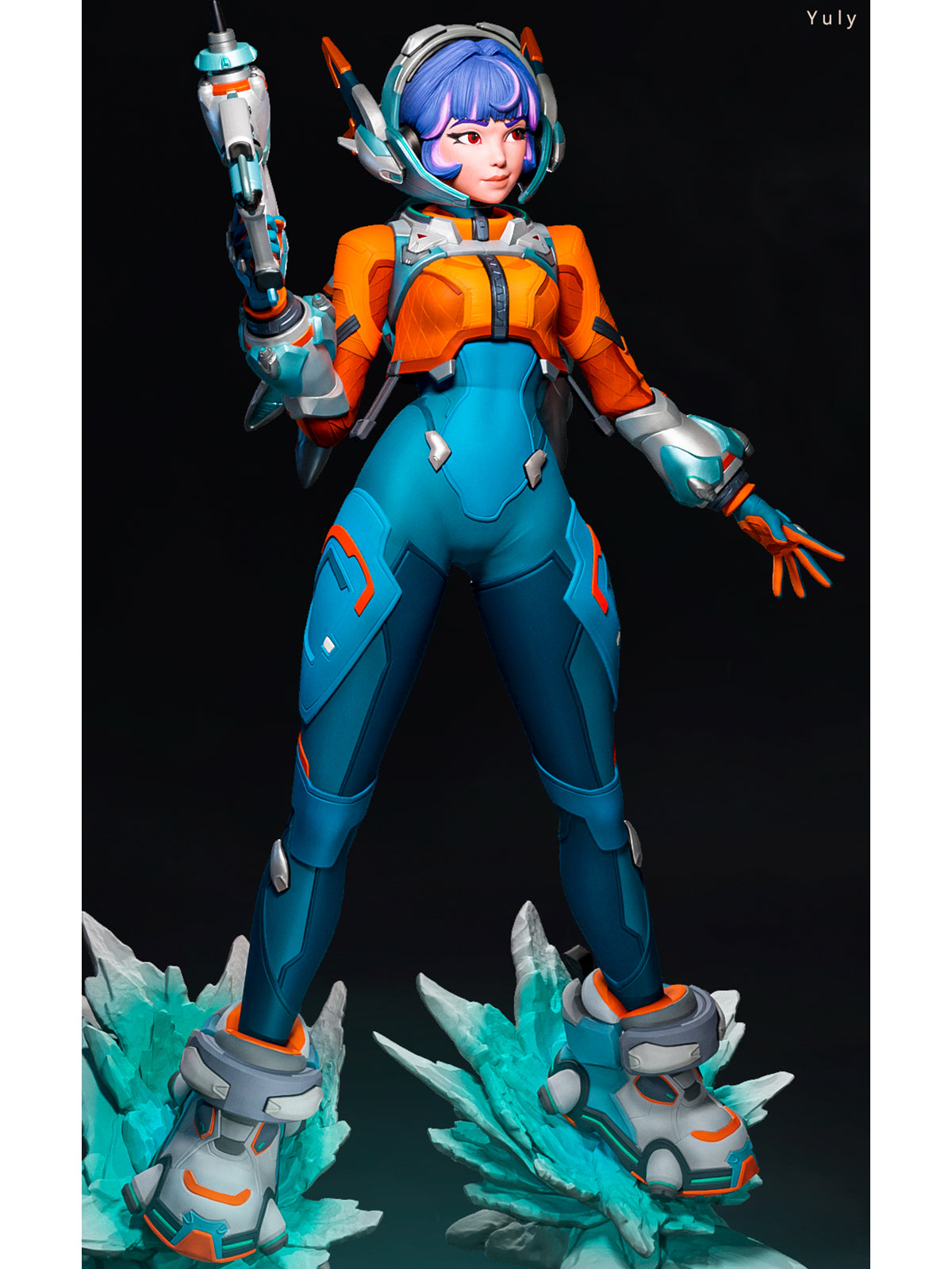 The Space Support | Maximum Detailed 12K 3D printed figure