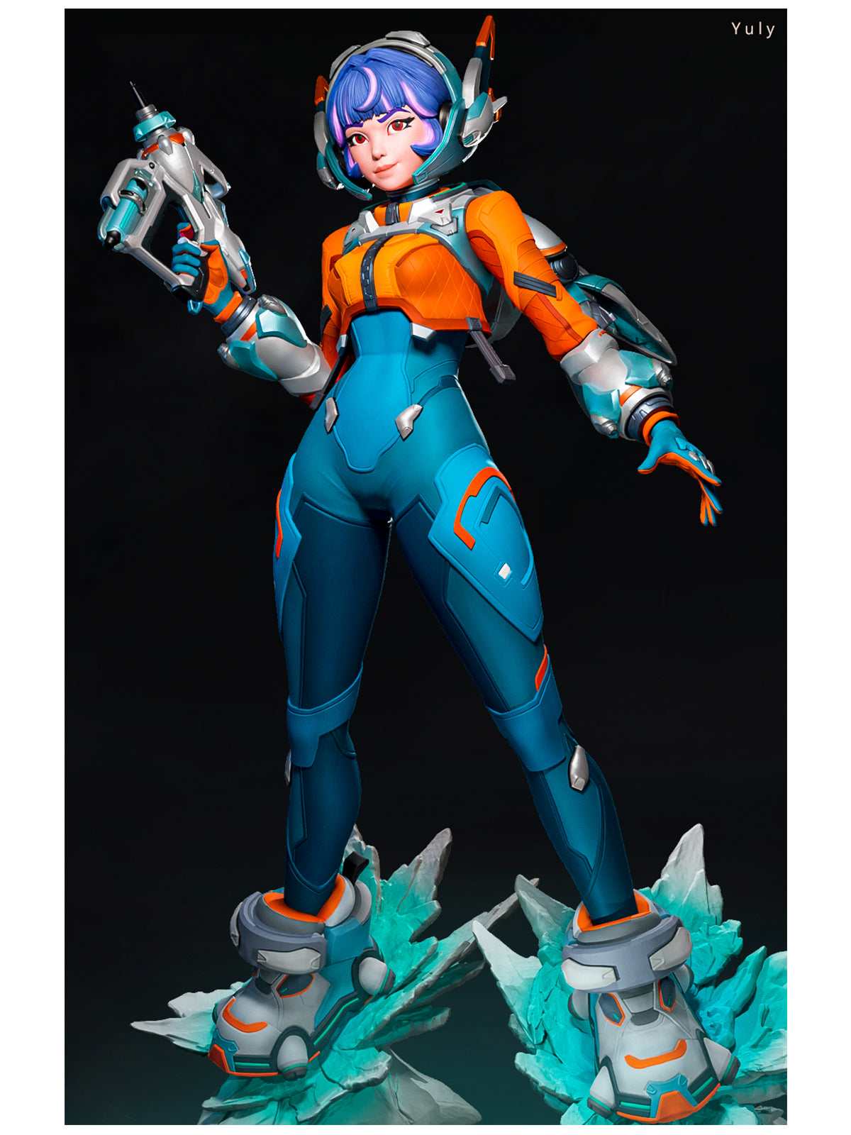 The Space Support | Maximum Detailed 12K 3D printed figure
