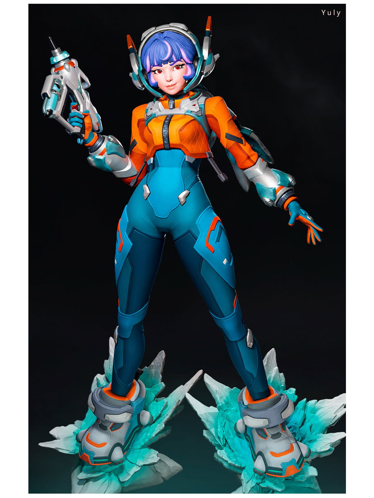 The Space Support | Maximum Detailed 12K 3D printed figure