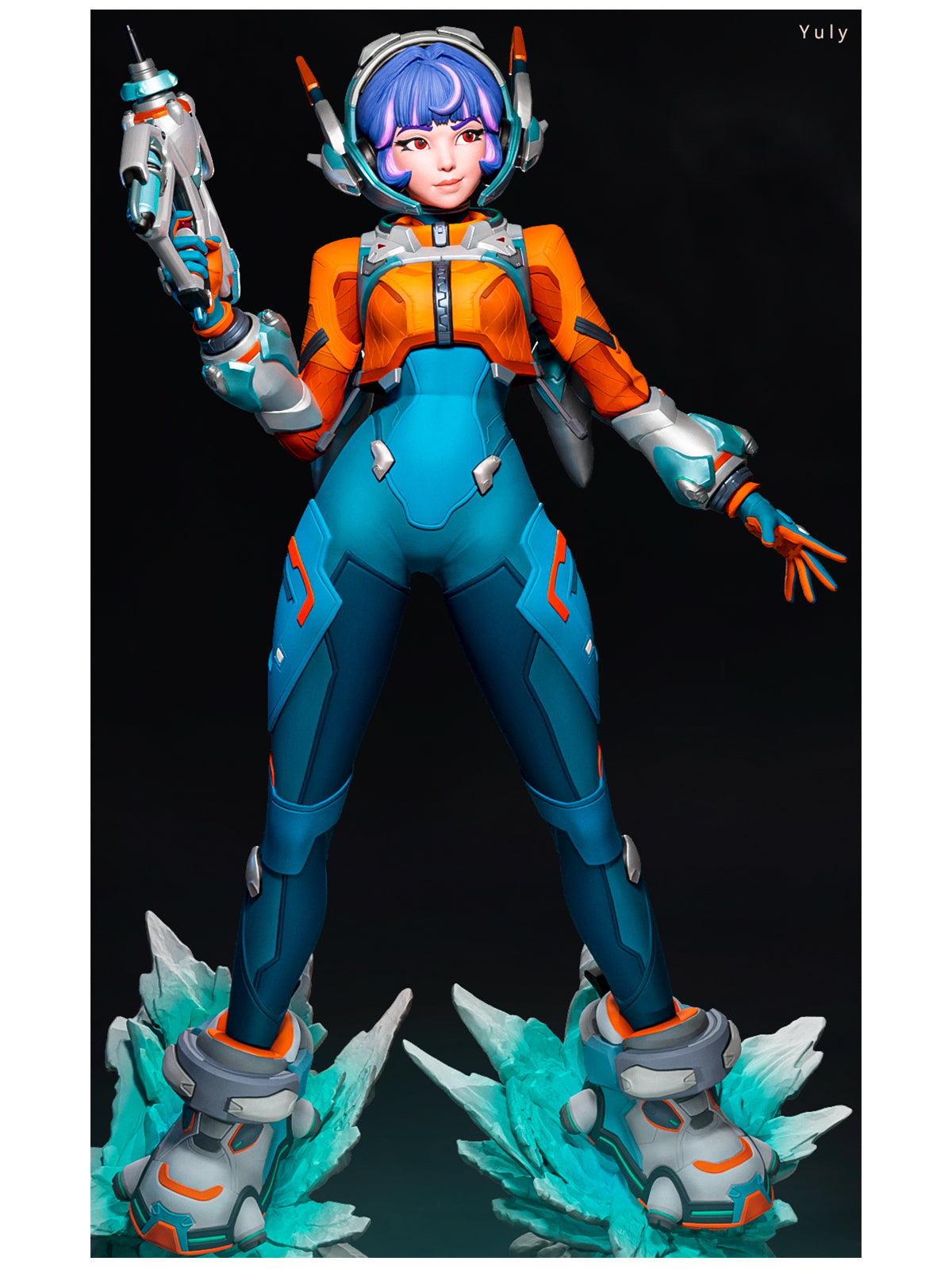 The Space Support | Maximum Detailed 12K 3D printed figure
