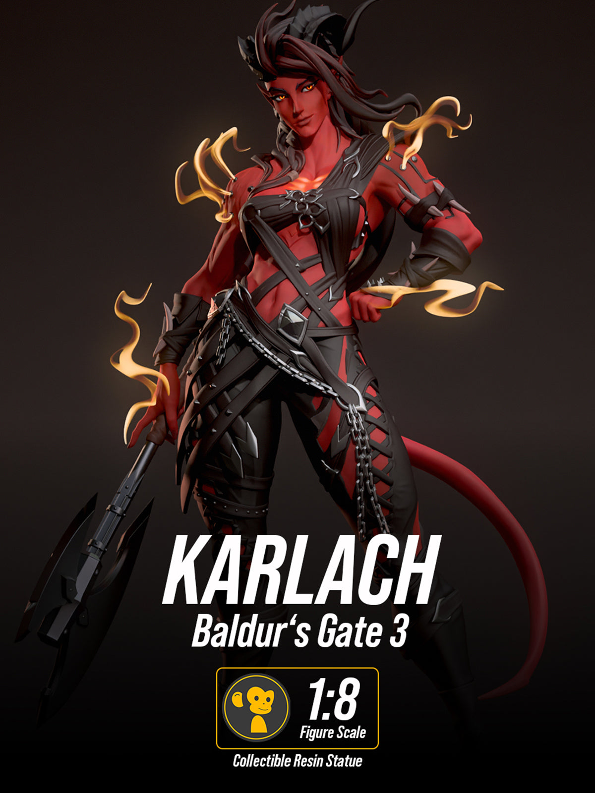 Karlach - Baldur's Gate 3 | Maximum Detailed 12K 3D printed figure