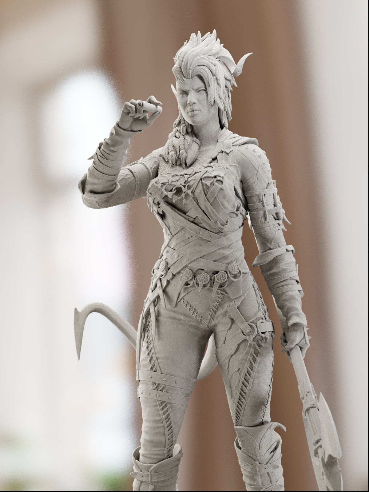 Karlach, the Devil | Maximum Detailed 12K 3D printed figure