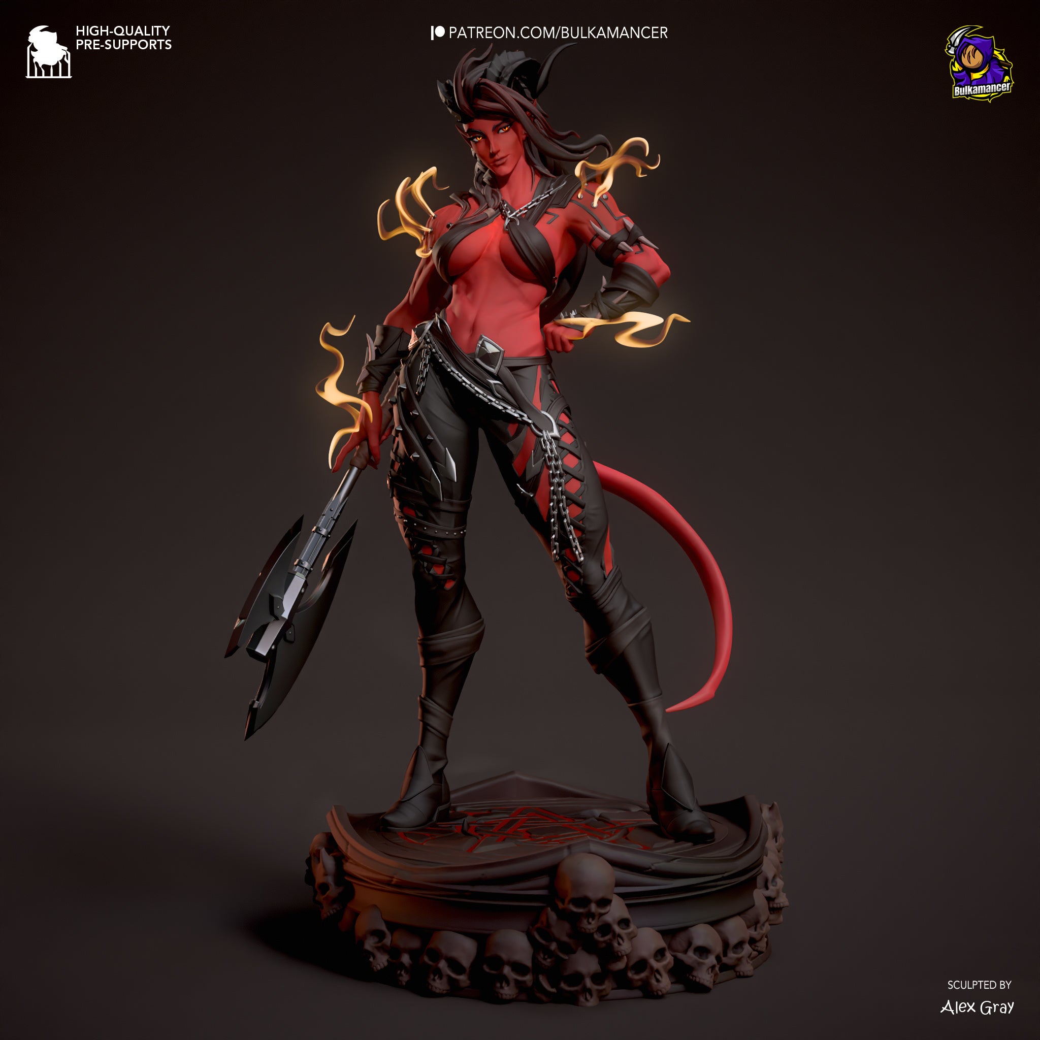 Karlach - Baldur's Gate 3 | Maximum Detailed 12K 3D printed figure