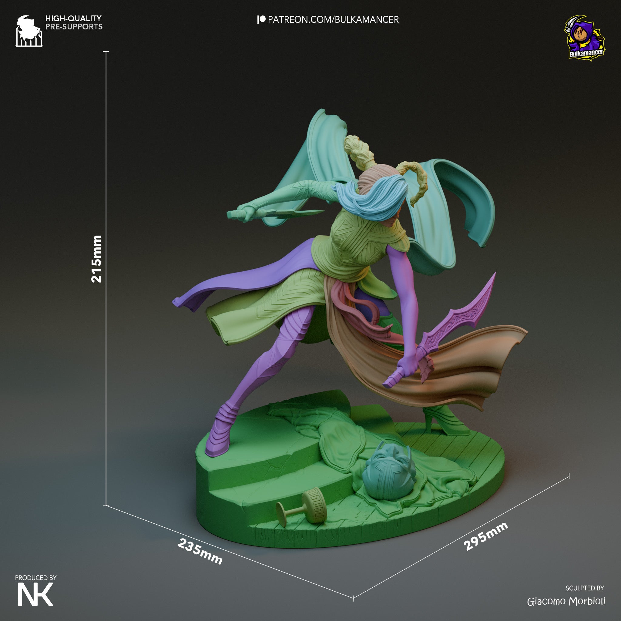 The Crimson Mask | Maximum Detailed 12K 3D printed figure