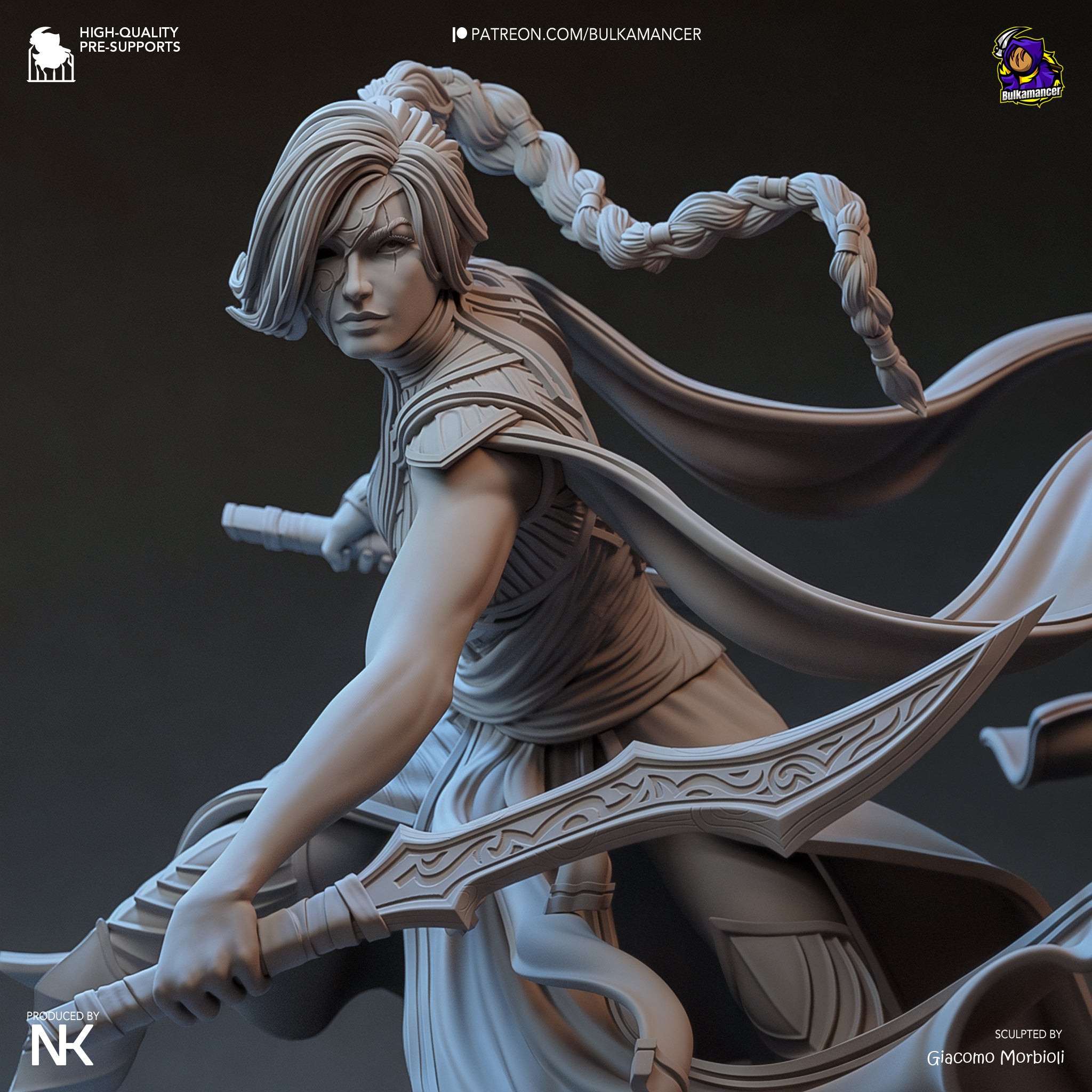 The Crimson Mask | Maximum Detailed 12K 3D printed figure