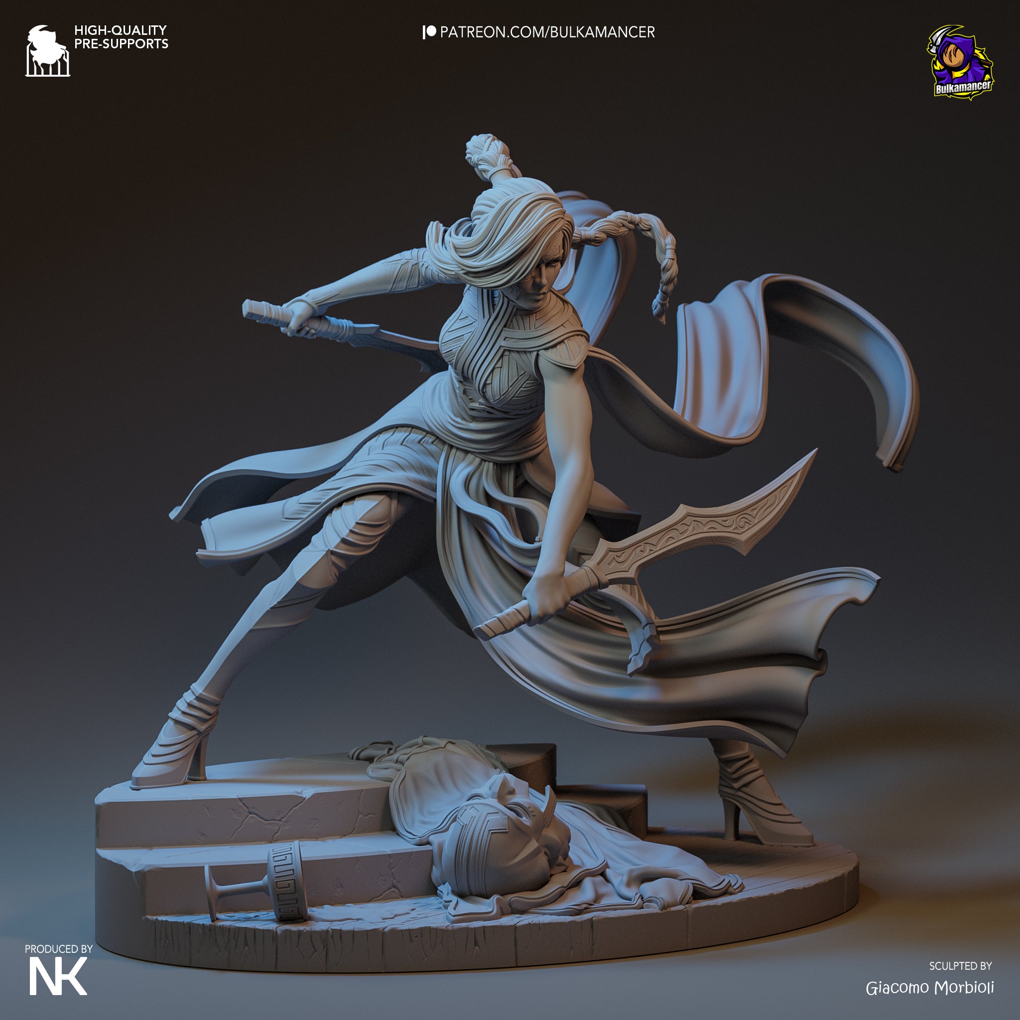 The Crimson Mask | Maximum Detailed 12K 3D printed figure