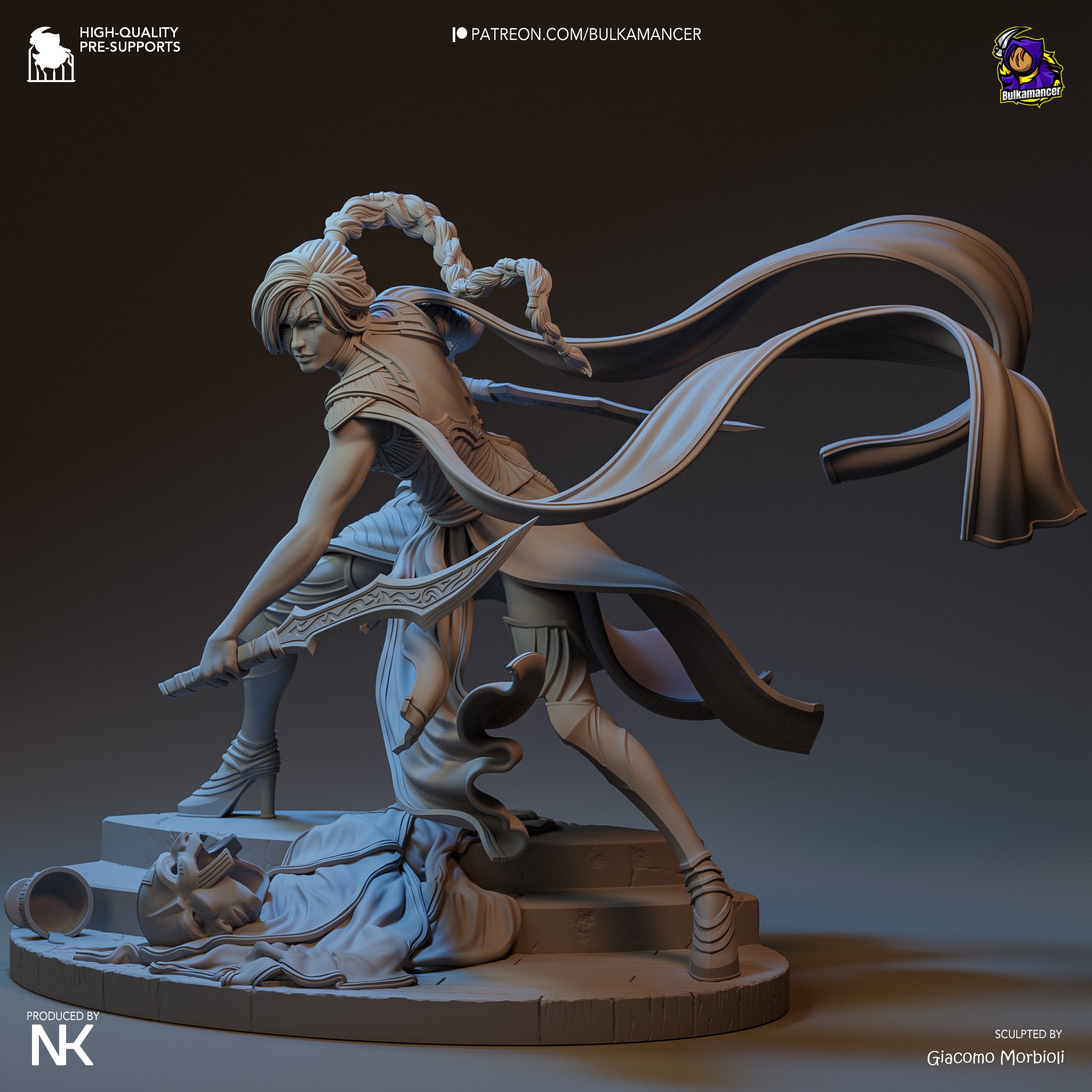 The Crimson Mask | Maximum Detailed 12K 3D printed figure
