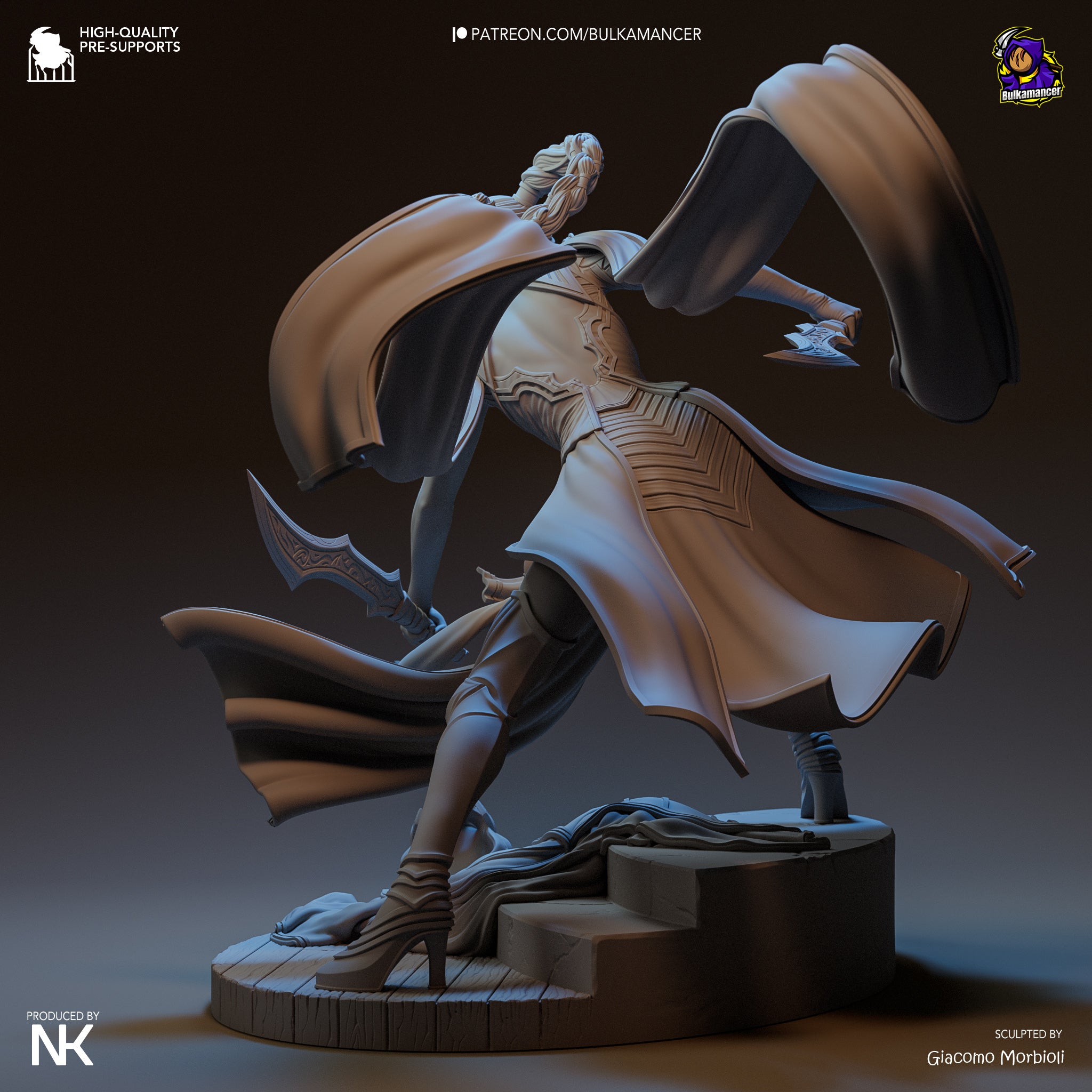 The Crimson Mask | Maximum Detailed 12K 3D printed figure