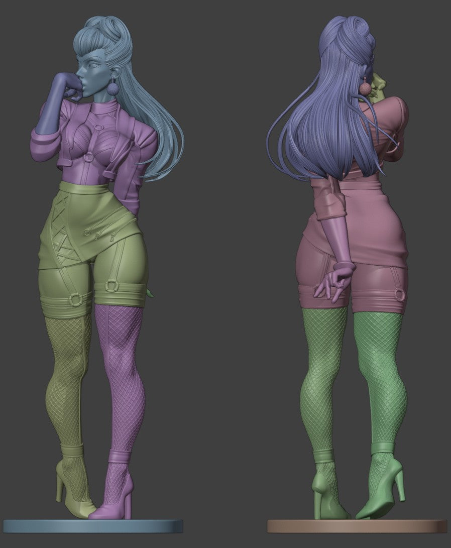 The Demon Diva | Maximum Detailed 12K 3D printed figure