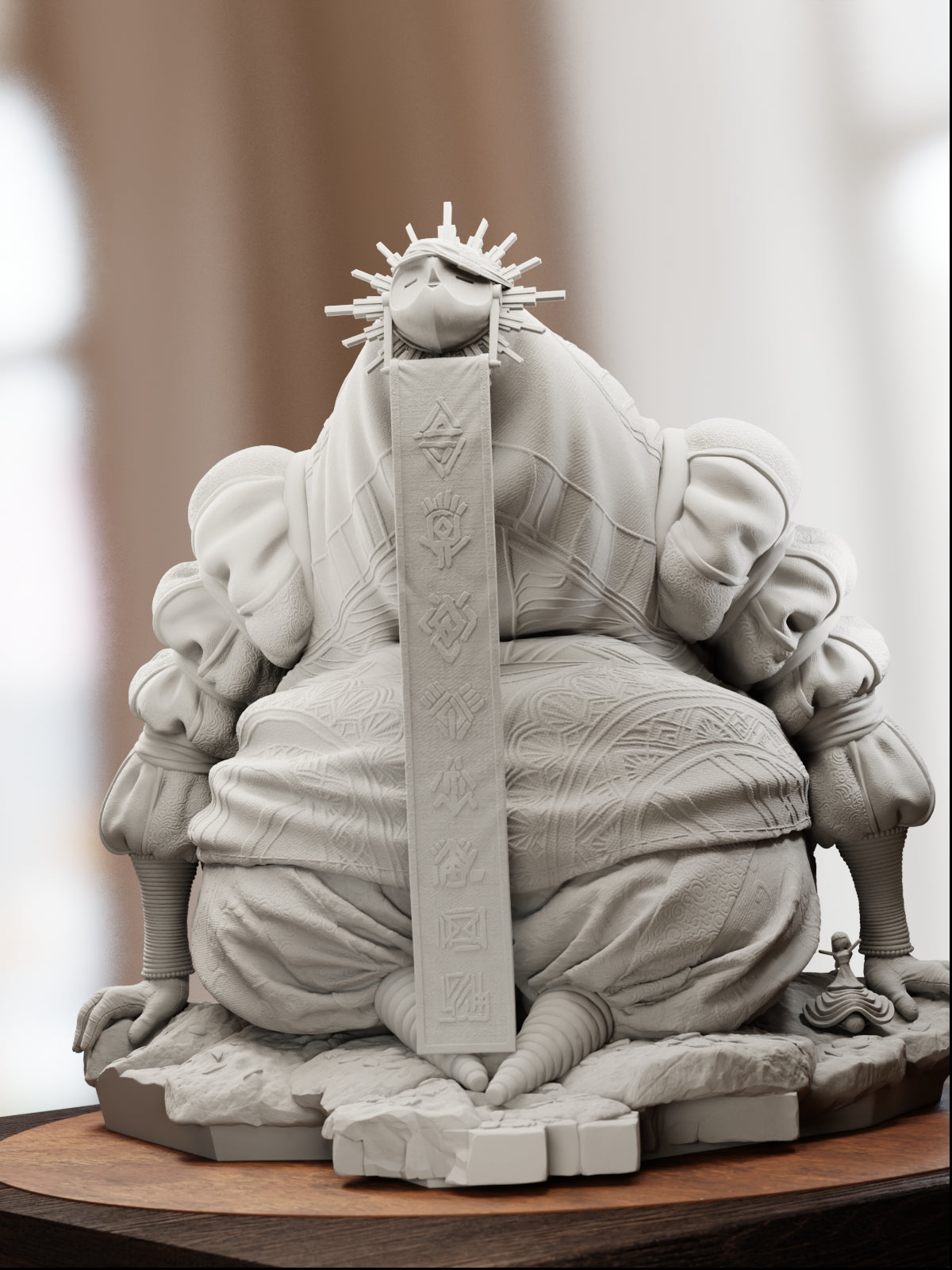 The Veiled Resolve | Maximum Detailed 12K 3D printed figure