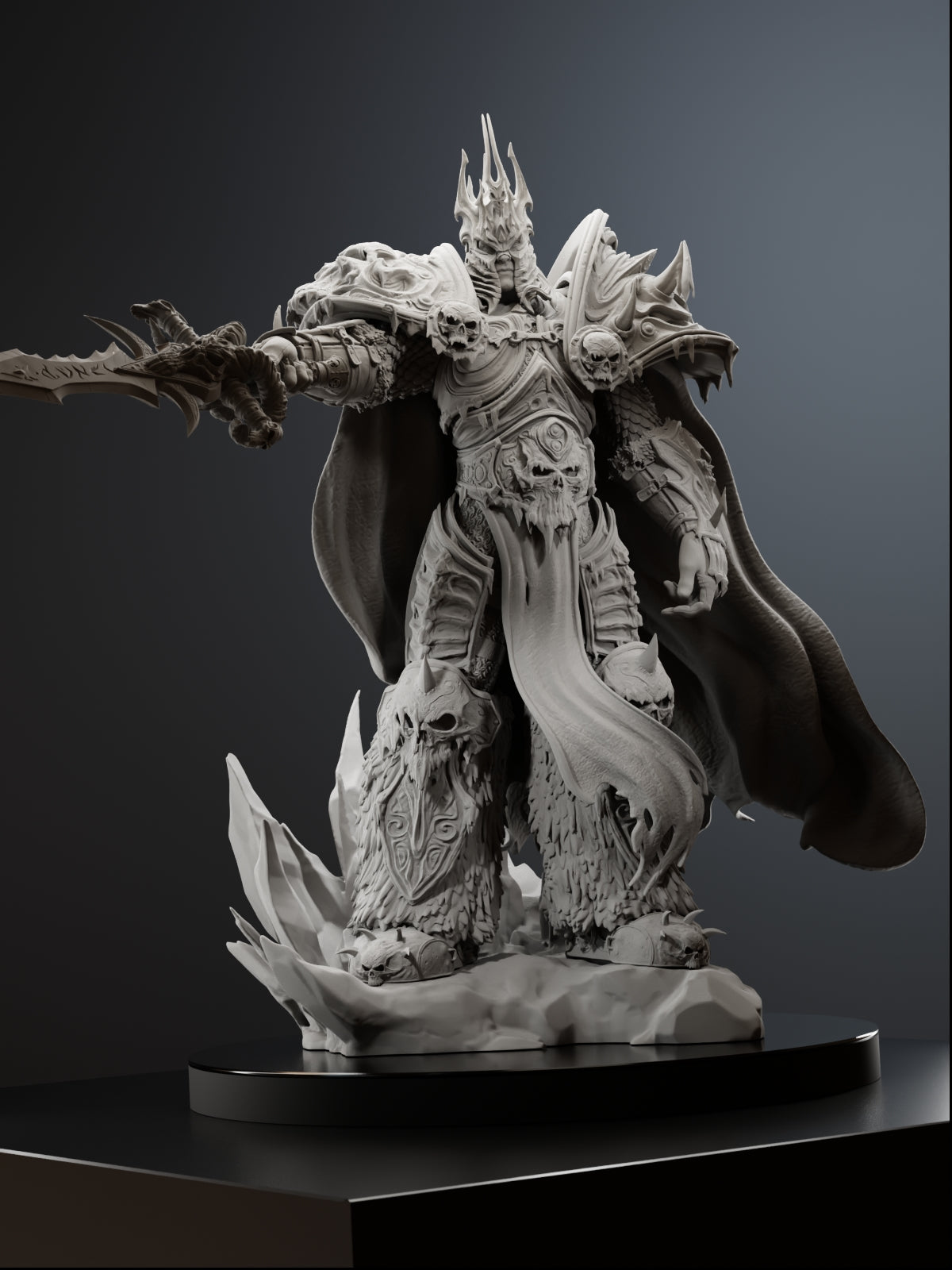 The Icecrown | Maximum Detailed 12K 3D printed figure