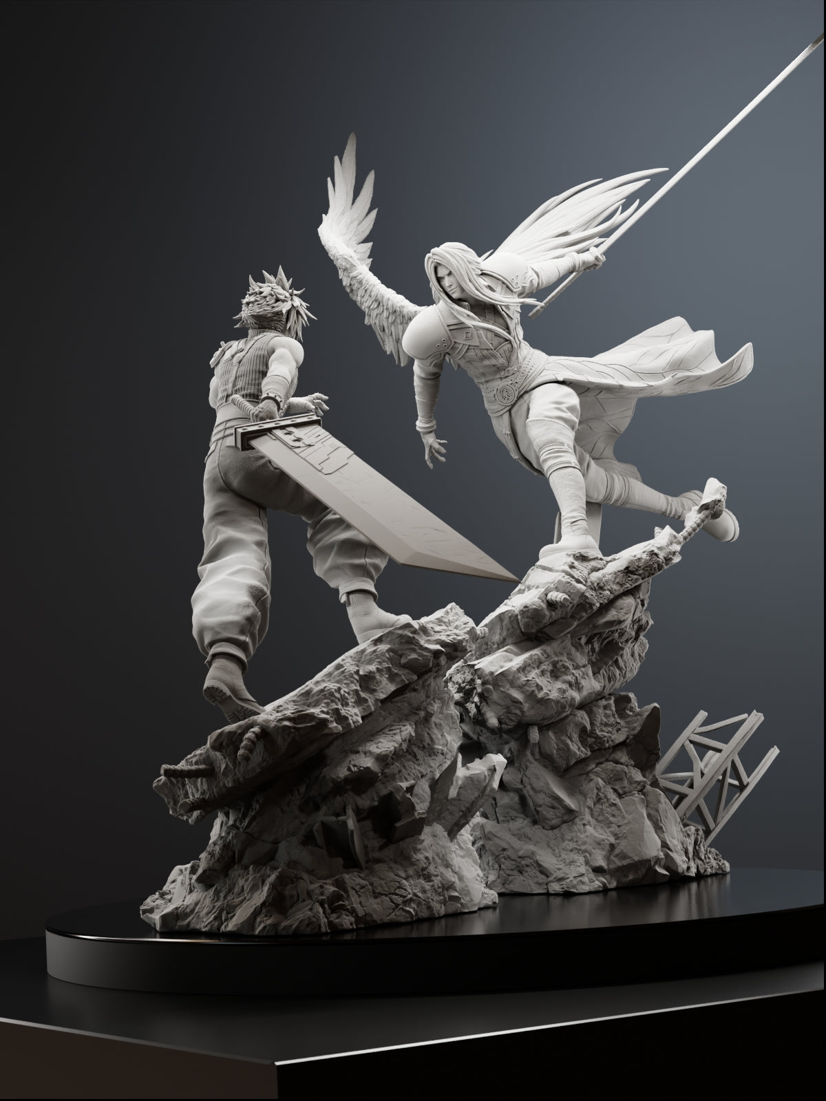 The Eternal Duel | Maximum Detailed 12K 3D printed figure
