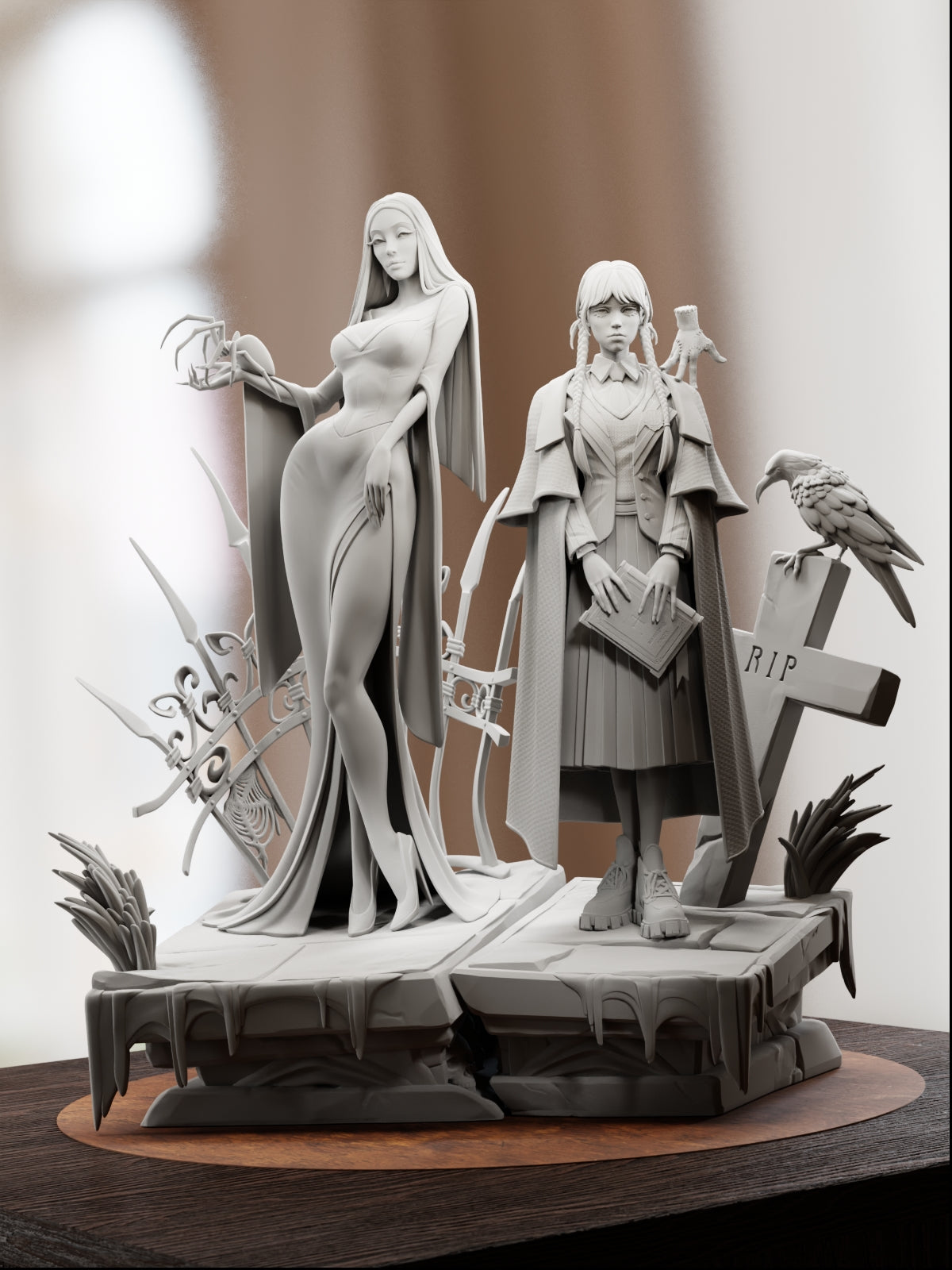The Gothic Duo | Maximum Detailed 12K 3D printed figure