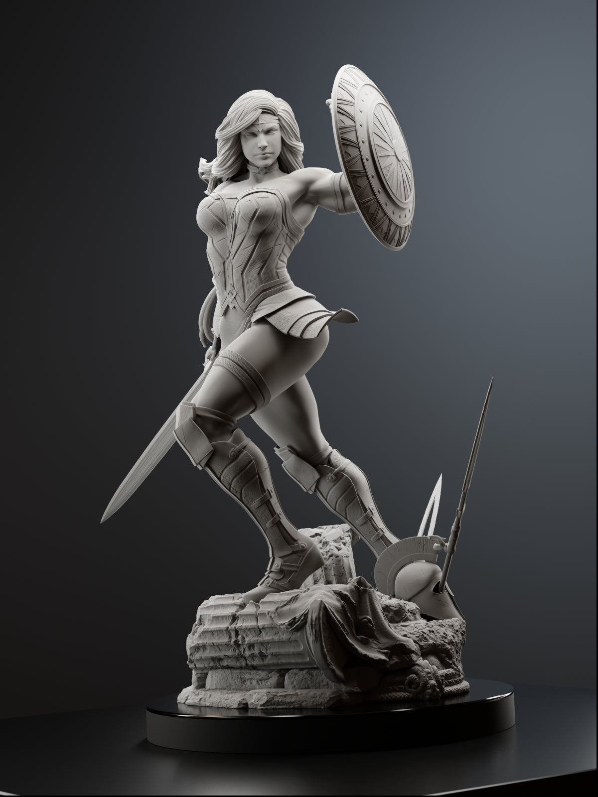 The Amazon Warrior | Maximum Detailed 12K 3D printed figure