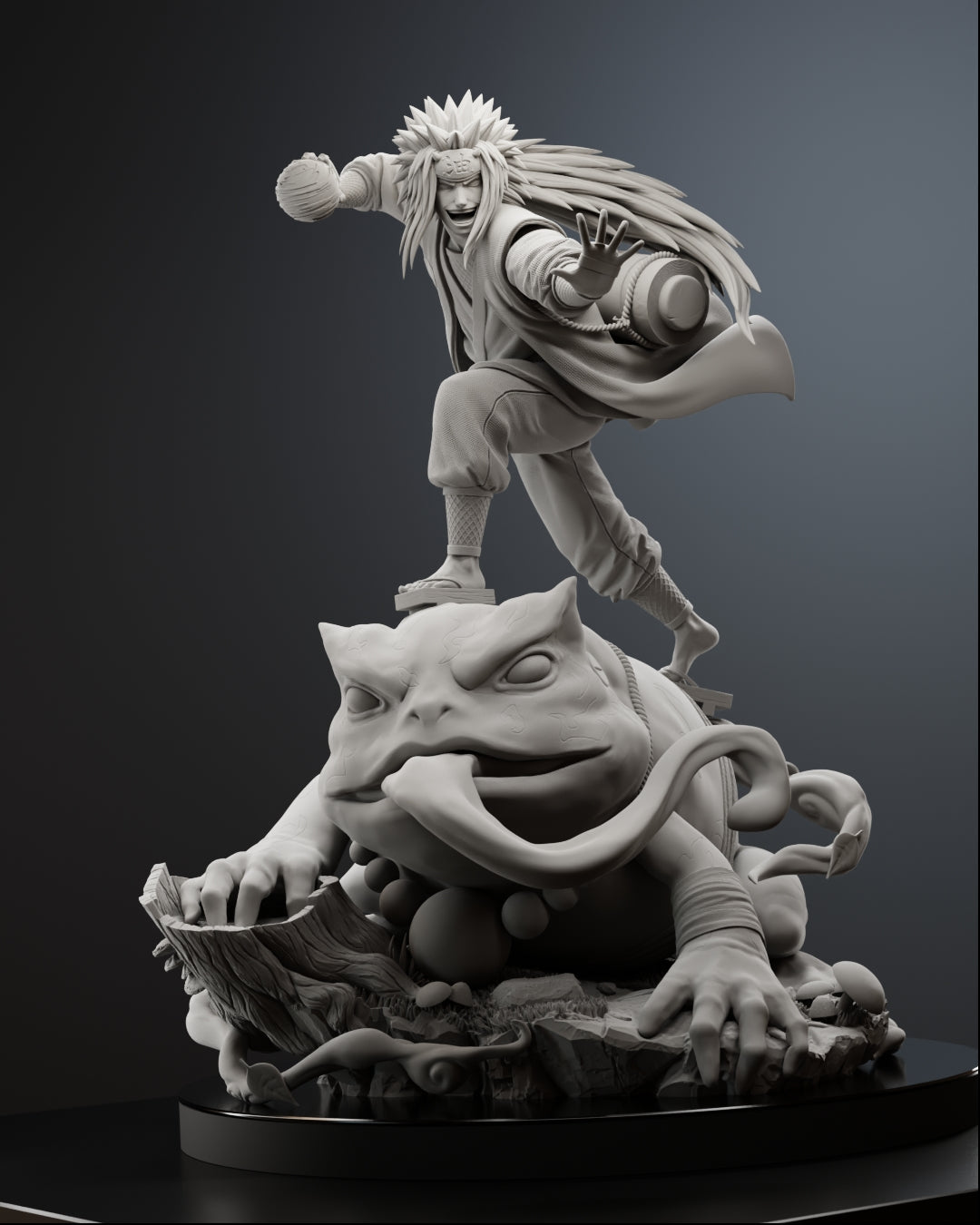 The Toad Sage Statue