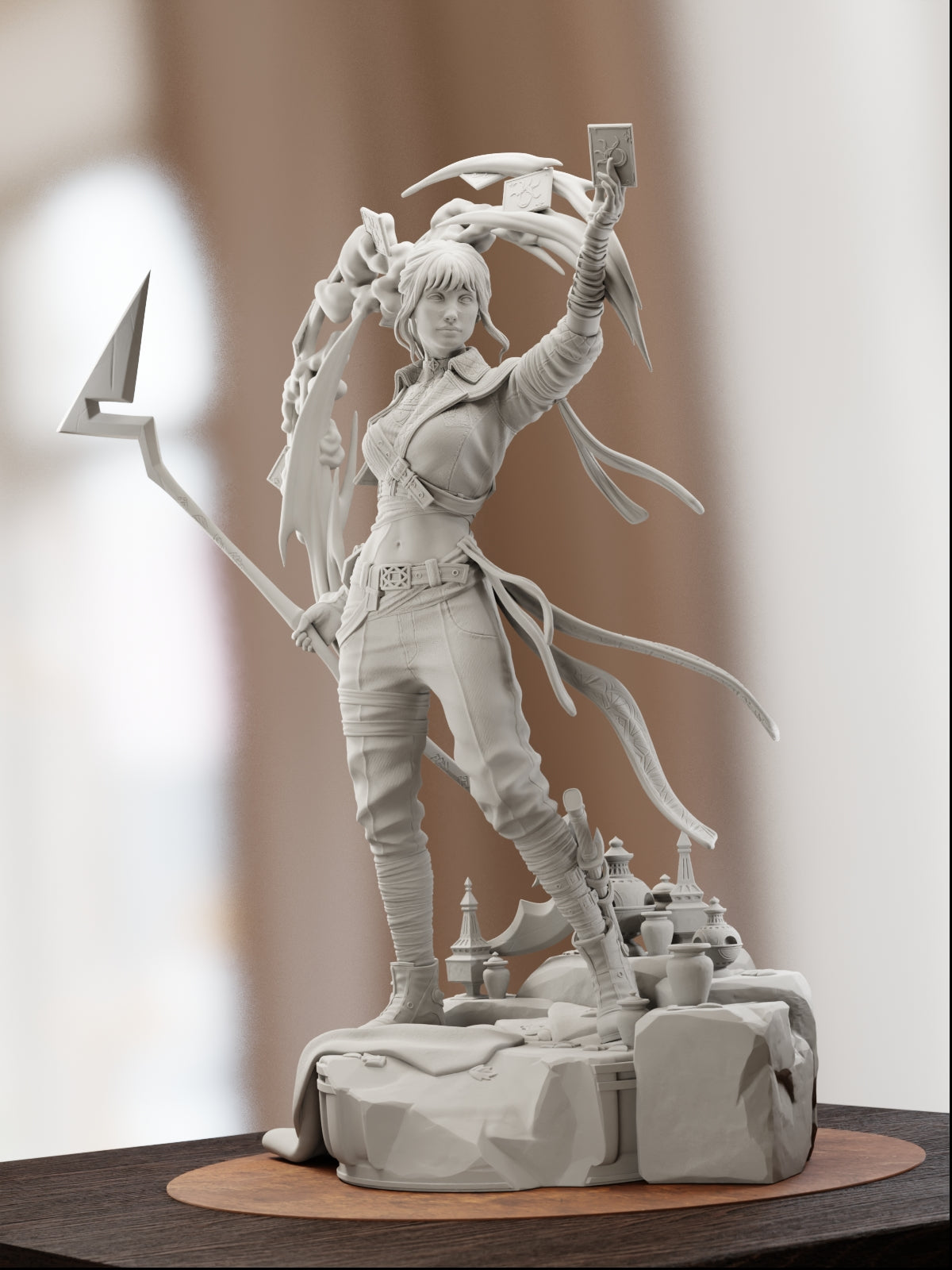 The Tarot Wielder | Maximum Detailed 12K 3D printed figure