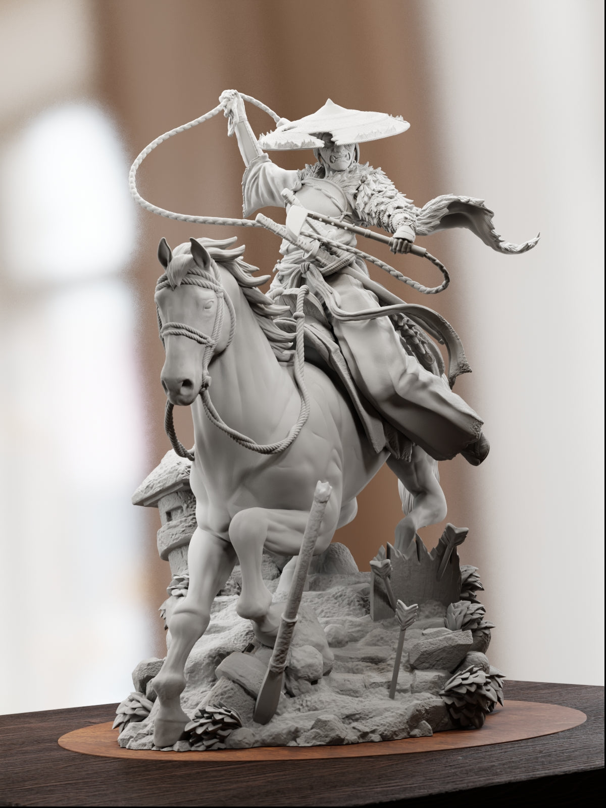 The Lone Rider | Maximum Detailed 12K 3D printed figure