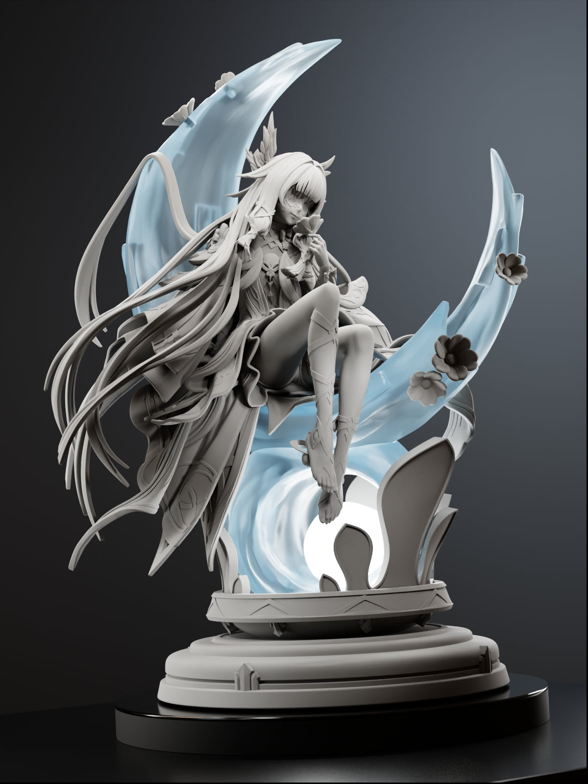 The Moonlight Siren | Maximum Detailed 12K 3D printed figure