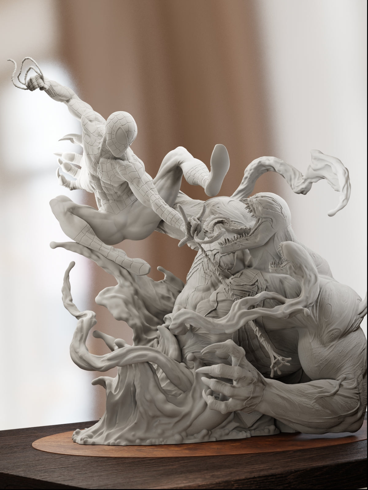 Webs and Shadows | Maximum Detailed 12K 3D printed figure