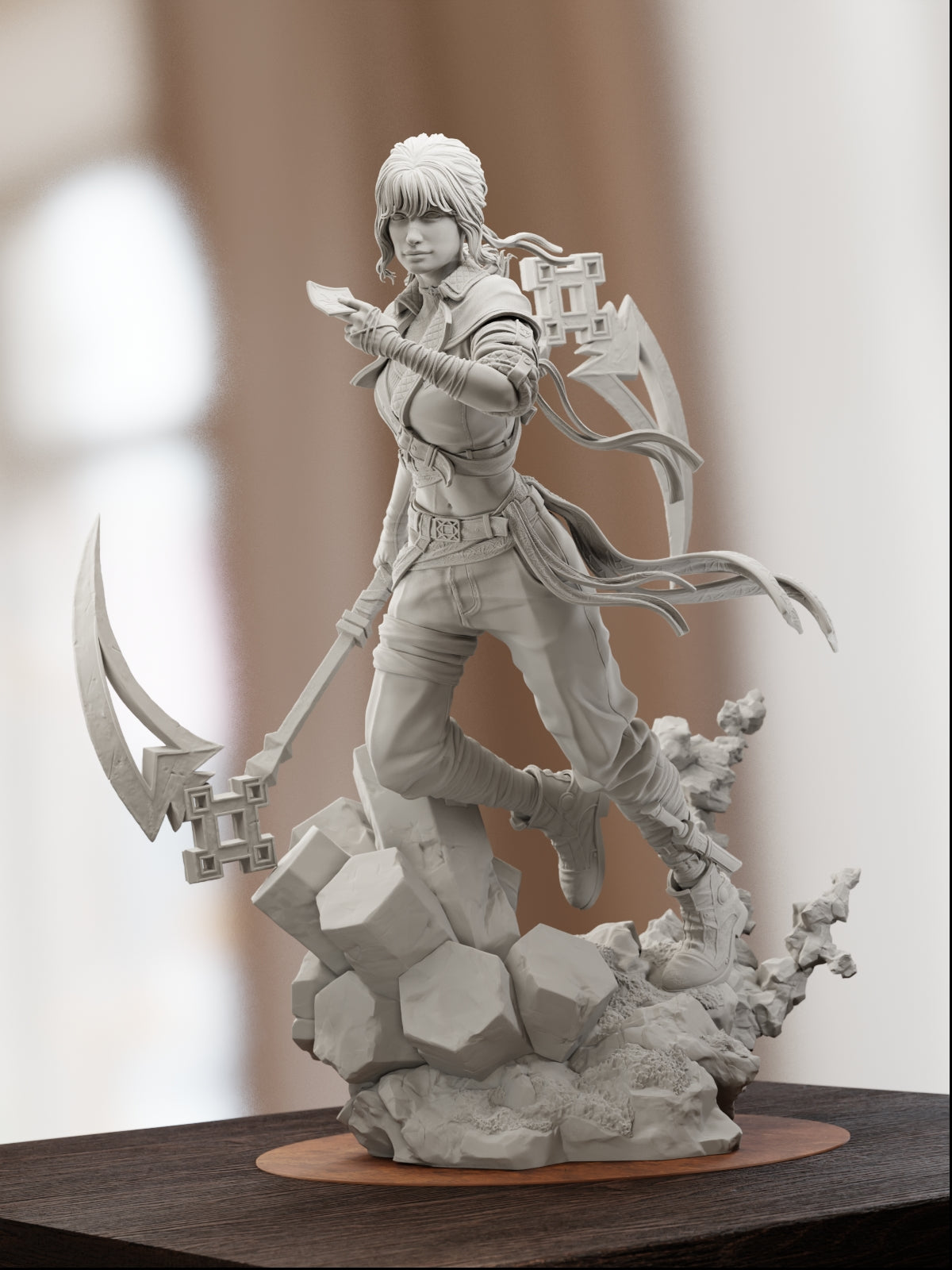Blade of the Obscure | Maximum Detailed 12K 3D printed figure